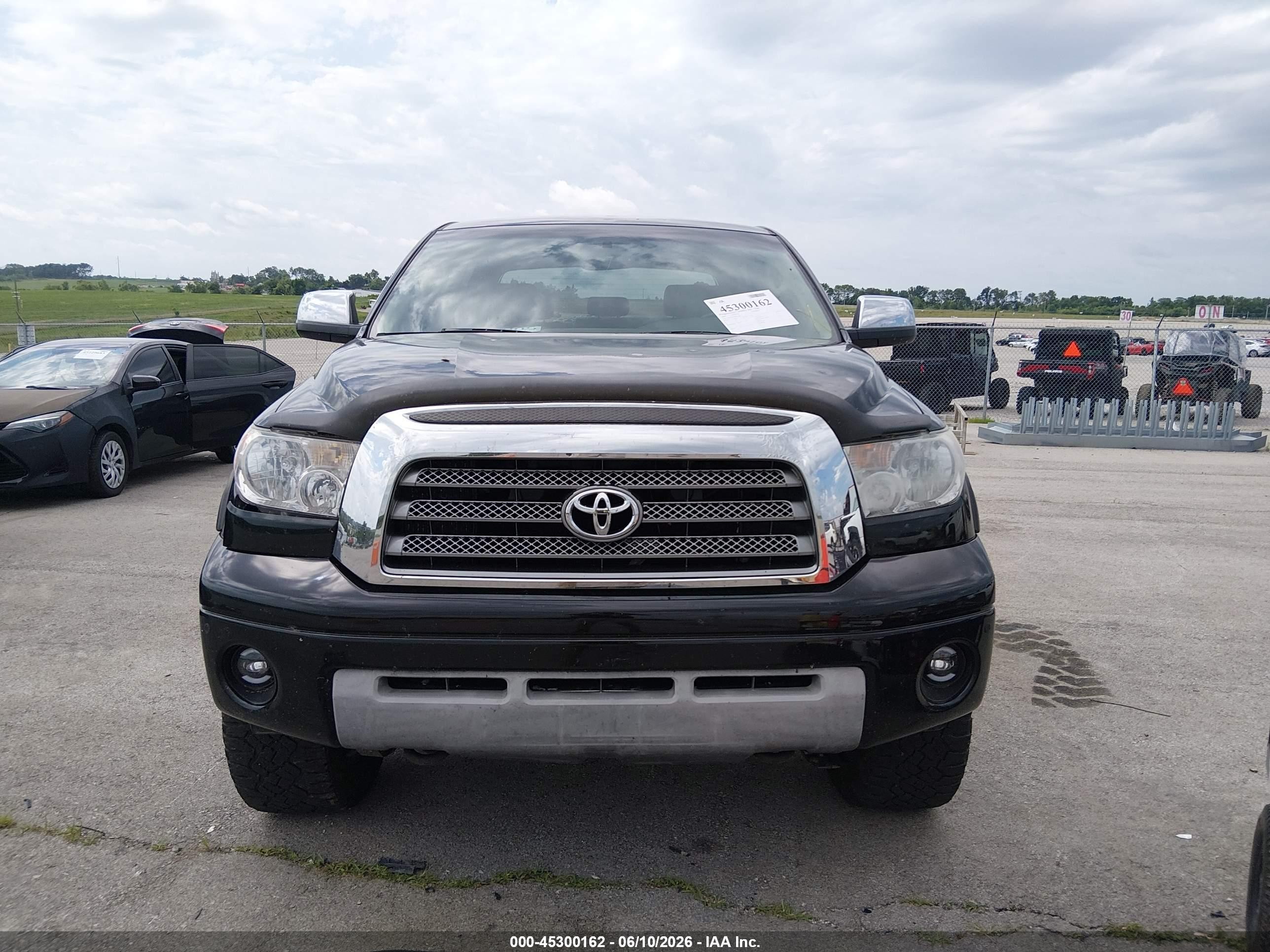 2008 Toyota Tundra Limited 5.7l V8 Black vin: 5TFDV58168X054046