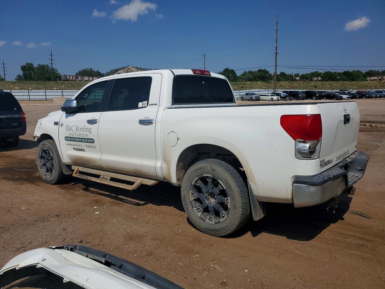 2008 Toyota Tundra Crewmax Limited Белый vin: 5TFDV58178X055061