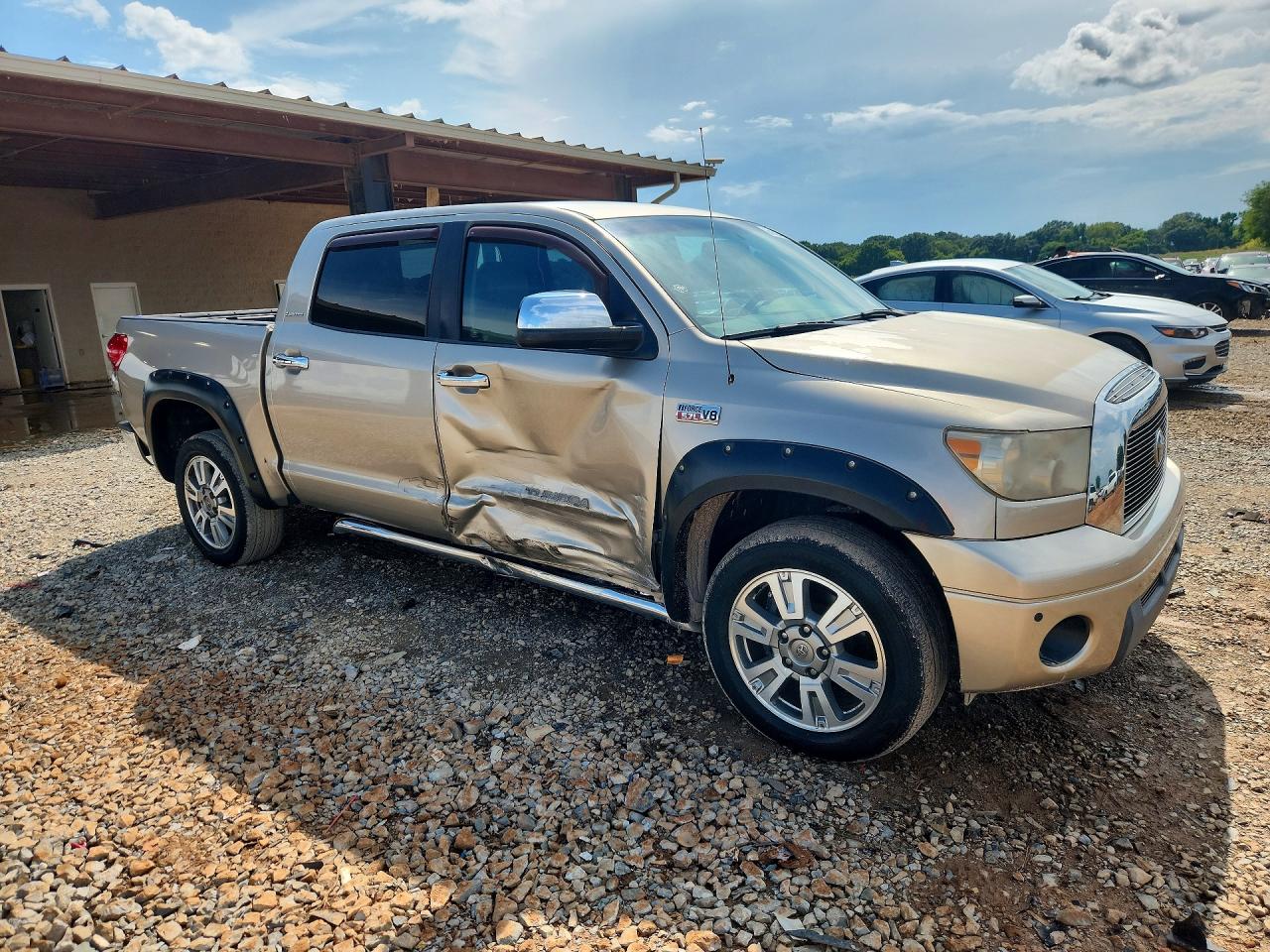 2008 Toyota Tundra Crewmax Limited Gold vin: 5TFDV58178X059160