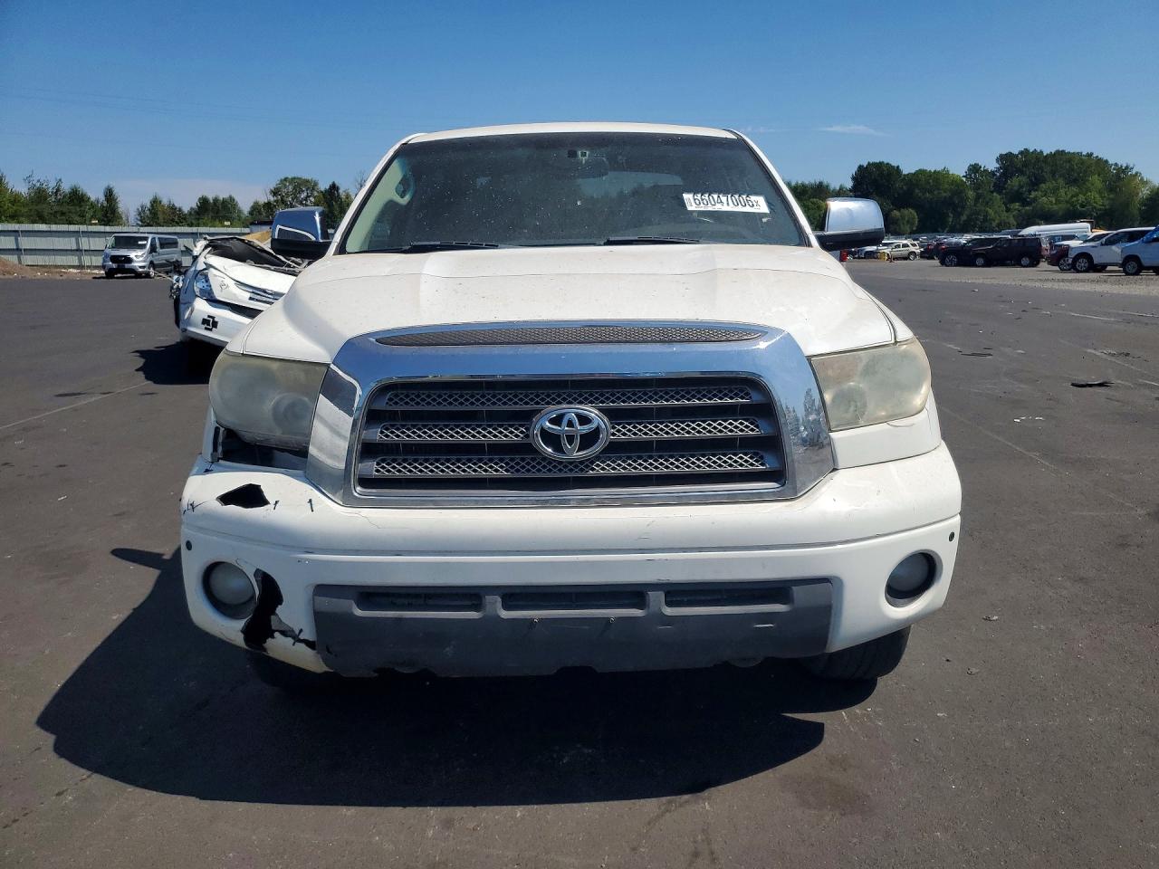 2008 Toyota Tundra Limited White vin: 5TFDV58188X063606