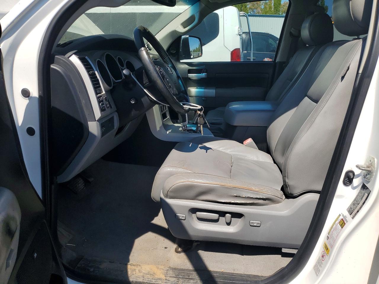 2008 Toyota Tundra Limited White vin: 5TFDV58188X063606