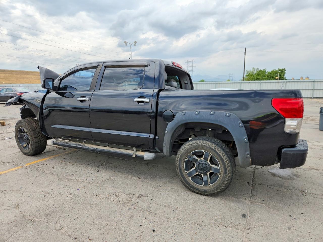 2008 Toyota Tundra Crewmax Limited Black vin: 5TFDV58188X074587