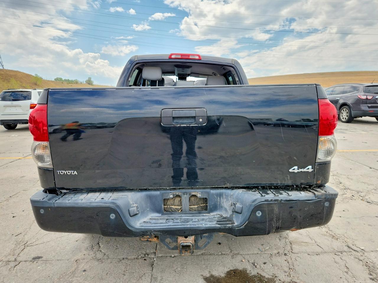 2008 Toyota Tundra Crewmax Limited Black vin: 5TFDV58188X074587