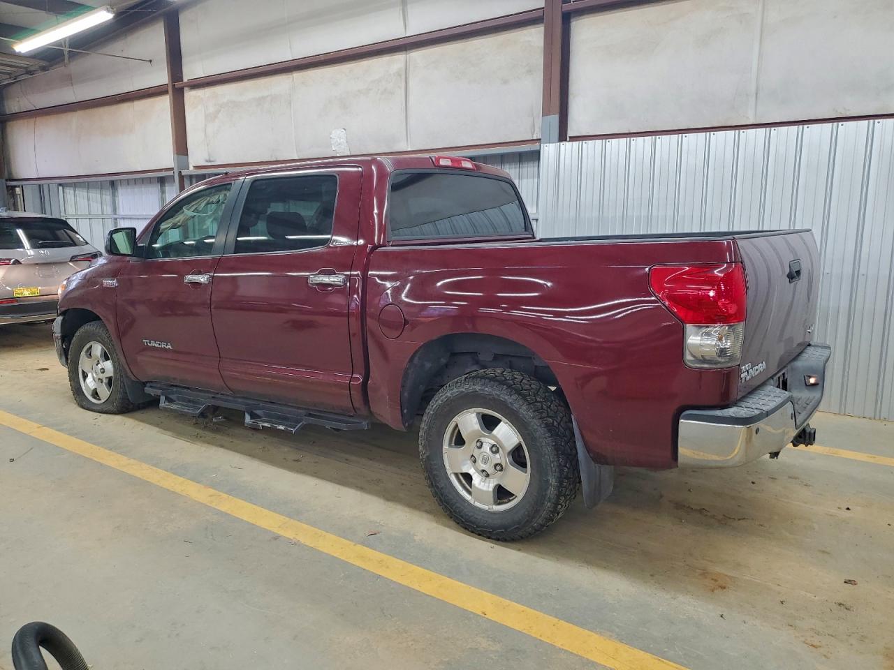 2008 Toyota Tundra Crewmax Limited Red vin: 5TFDV58198X040965