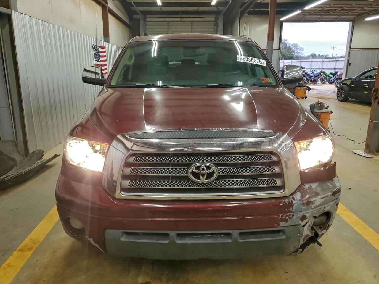 2008 Toyota Tundra Crewmax Limited Red vin: 5TFDV58198X040965