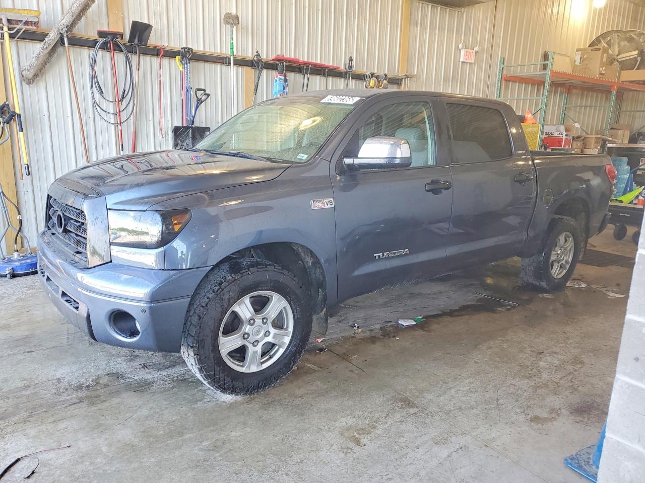 2008 Toyota Tundra Crewmax Limited Gray vin: 5TFDV58198X043588