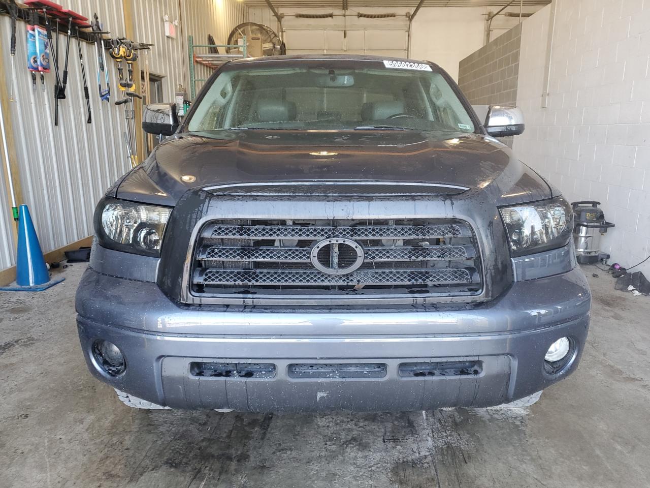 2008 Toyota Tundra Crewmax Limited Gray vin: 5TFDV58198X043588 Damage: Front Bumper/Cover, Chipped, 10 Or More
