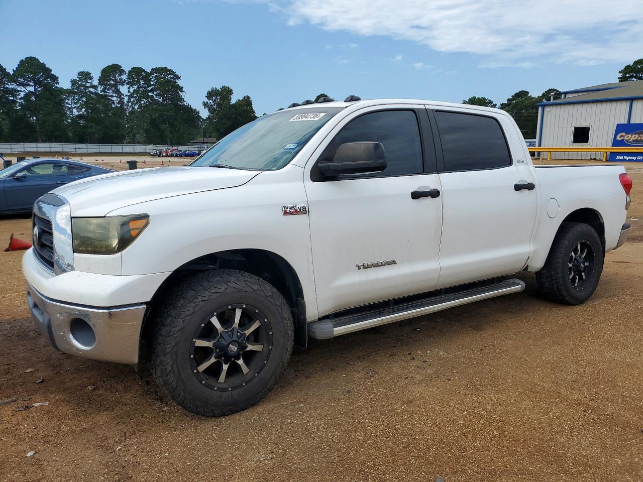 2009 Toyota Tundra Sr5 White vin: 5TFDW54189X088963