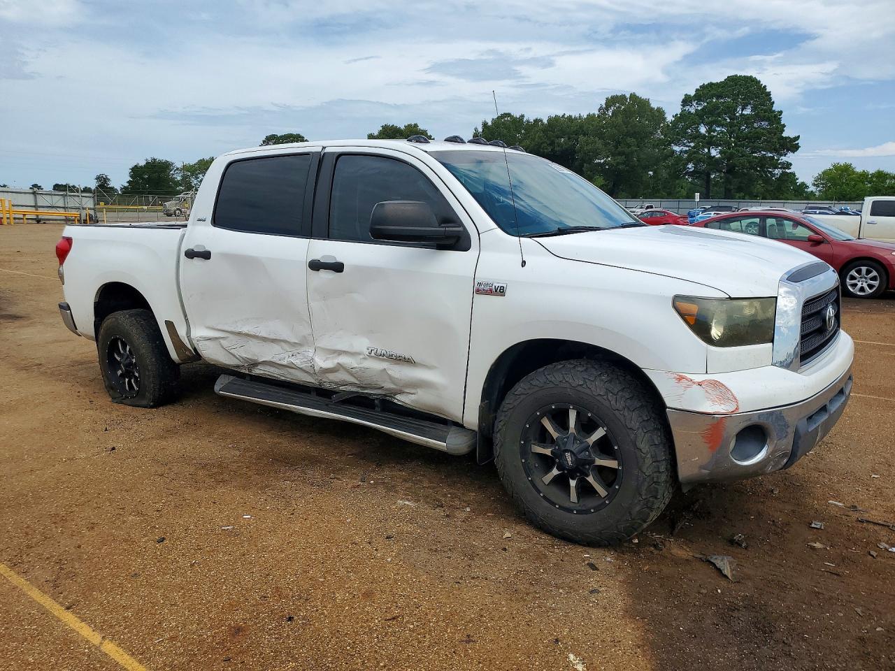 2009 Toyota Tundra Sr5 White vin: 5TFDW54189X088963