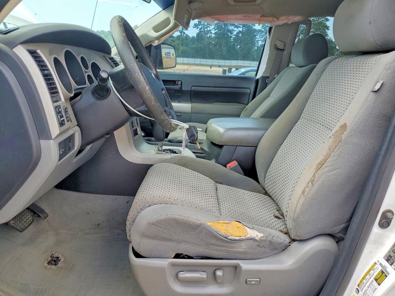 2009 Toyota Tundra Sr5 White vin: 5TFDW54189X088963