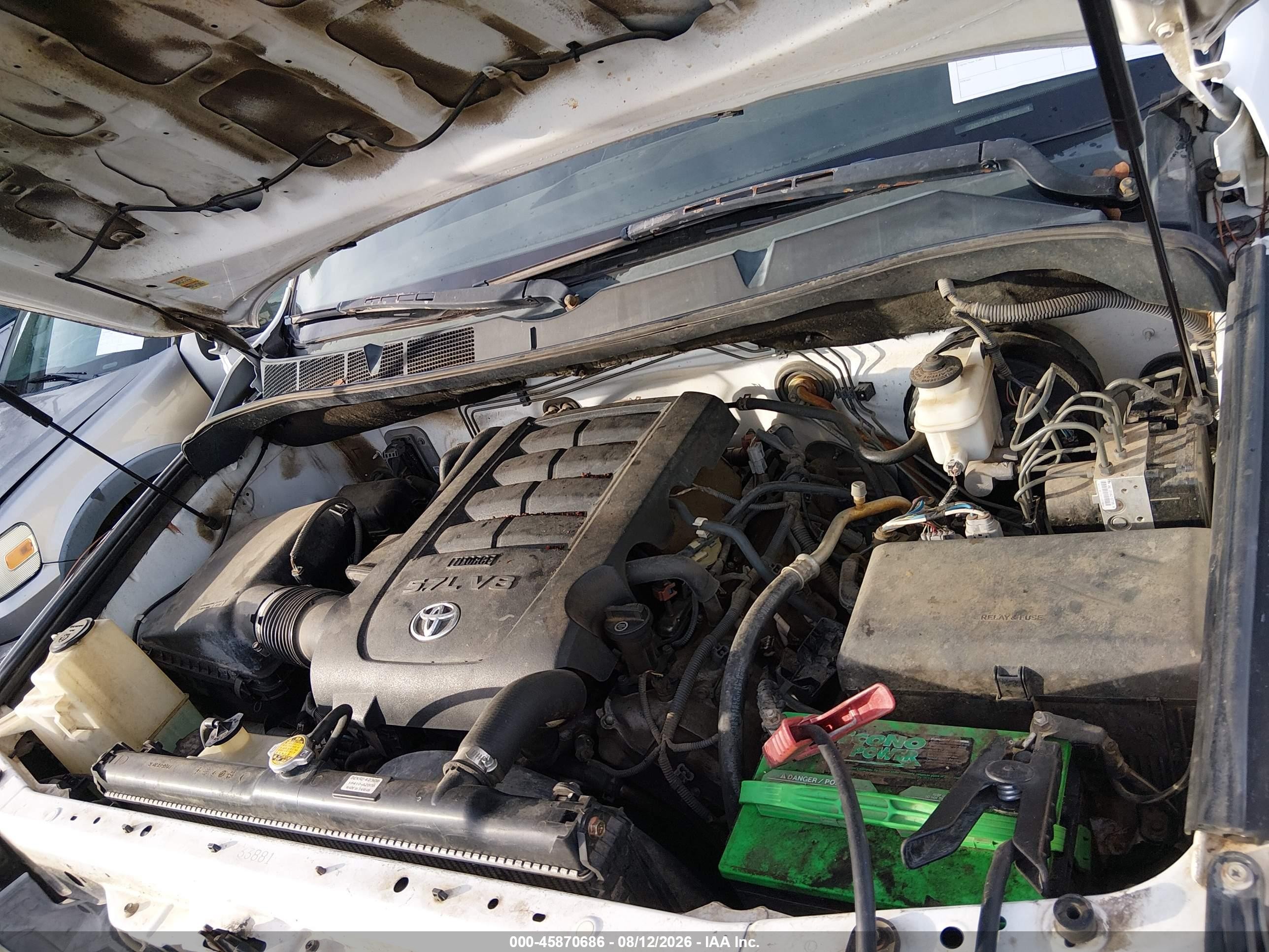 2011 Toyota Tundra Grade 5.7l V8 White vin: 5TFDW5F10BX181088