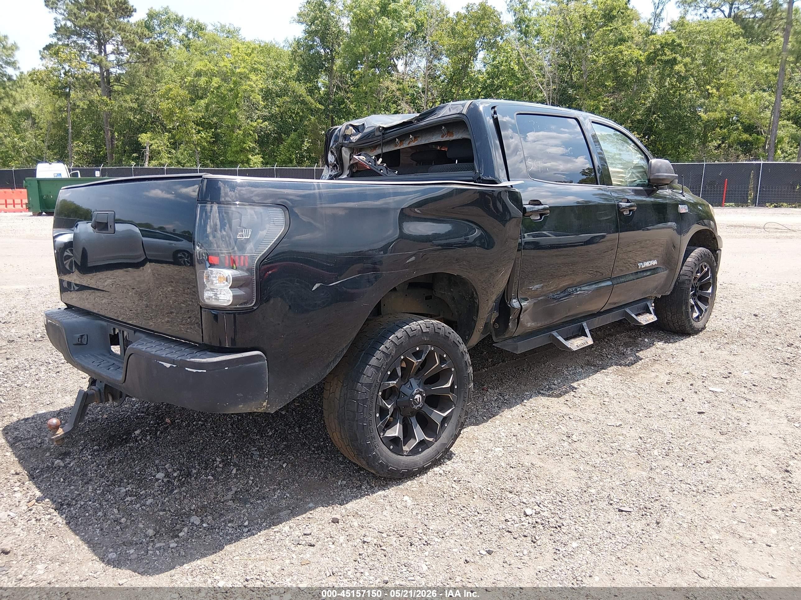 2012 Toyota Tundra Grade 5.7l V8 Black vin: 5TFDW5F10CX211787
