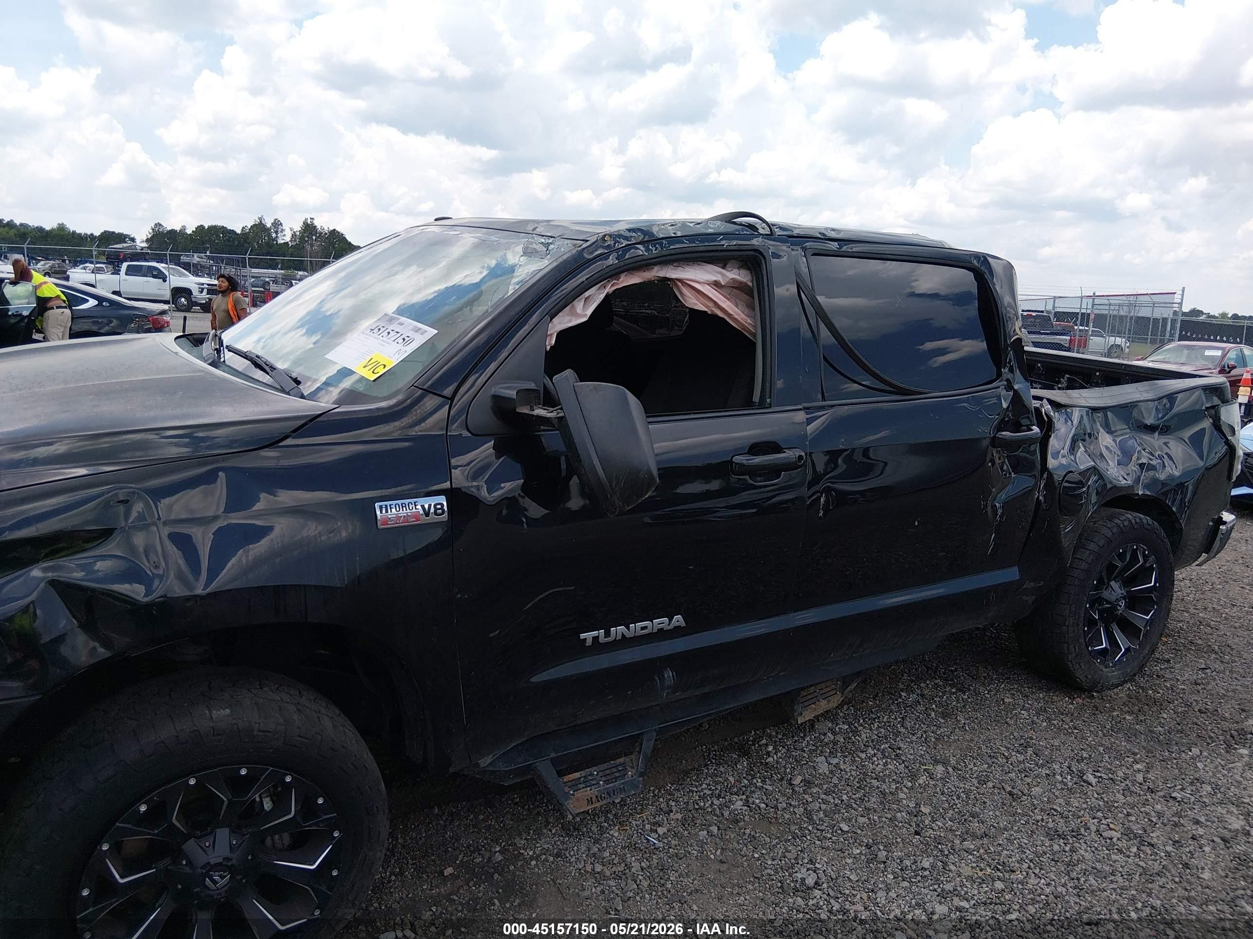 2012 Toyota Tundra Grade 5.7l V8 Black vin: 5TFDW5F10CX211787