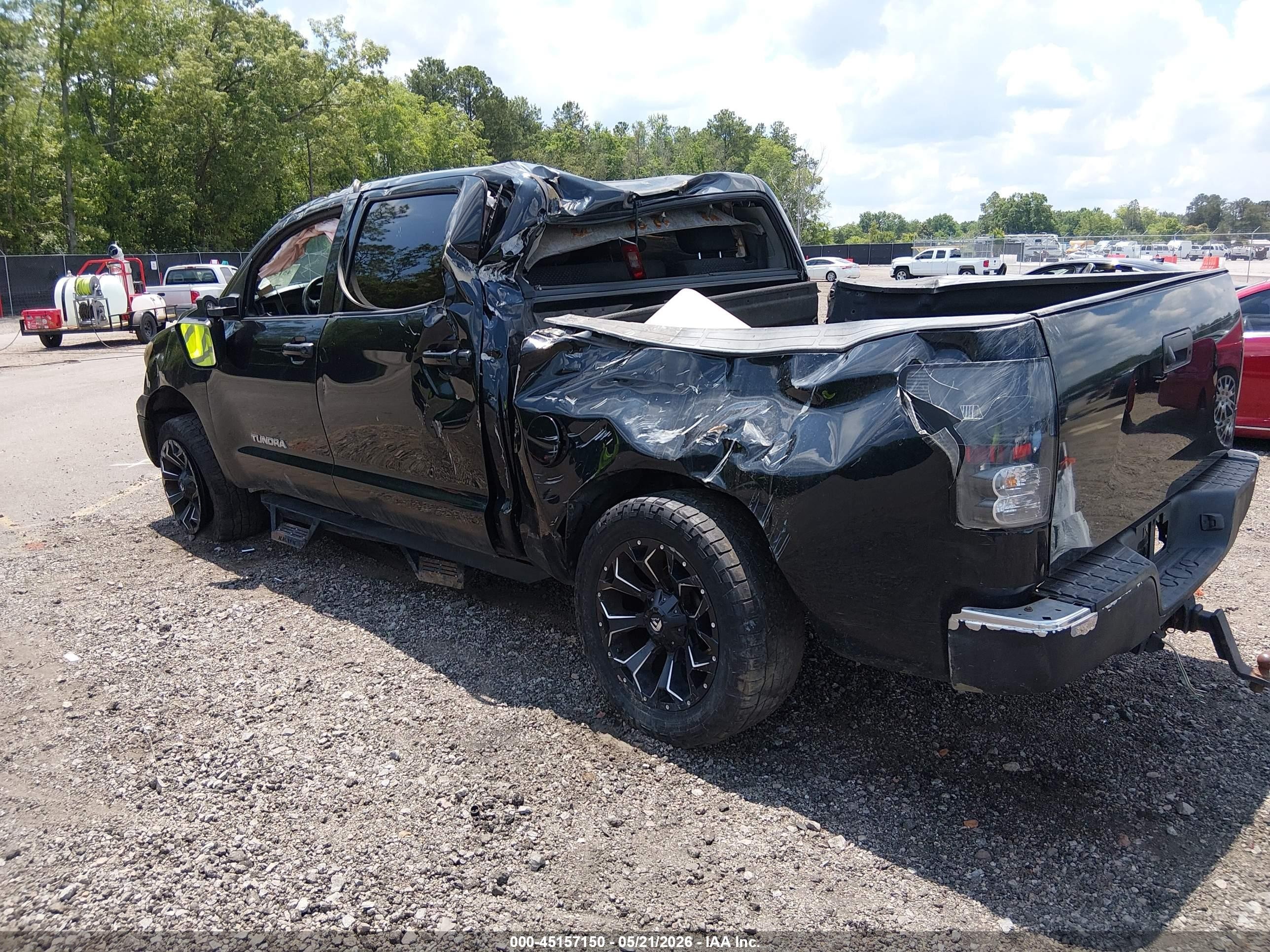 2012 Toyota Tundra Grade 5.7l V8 Black vin: 5TFDW5F10CX211787
