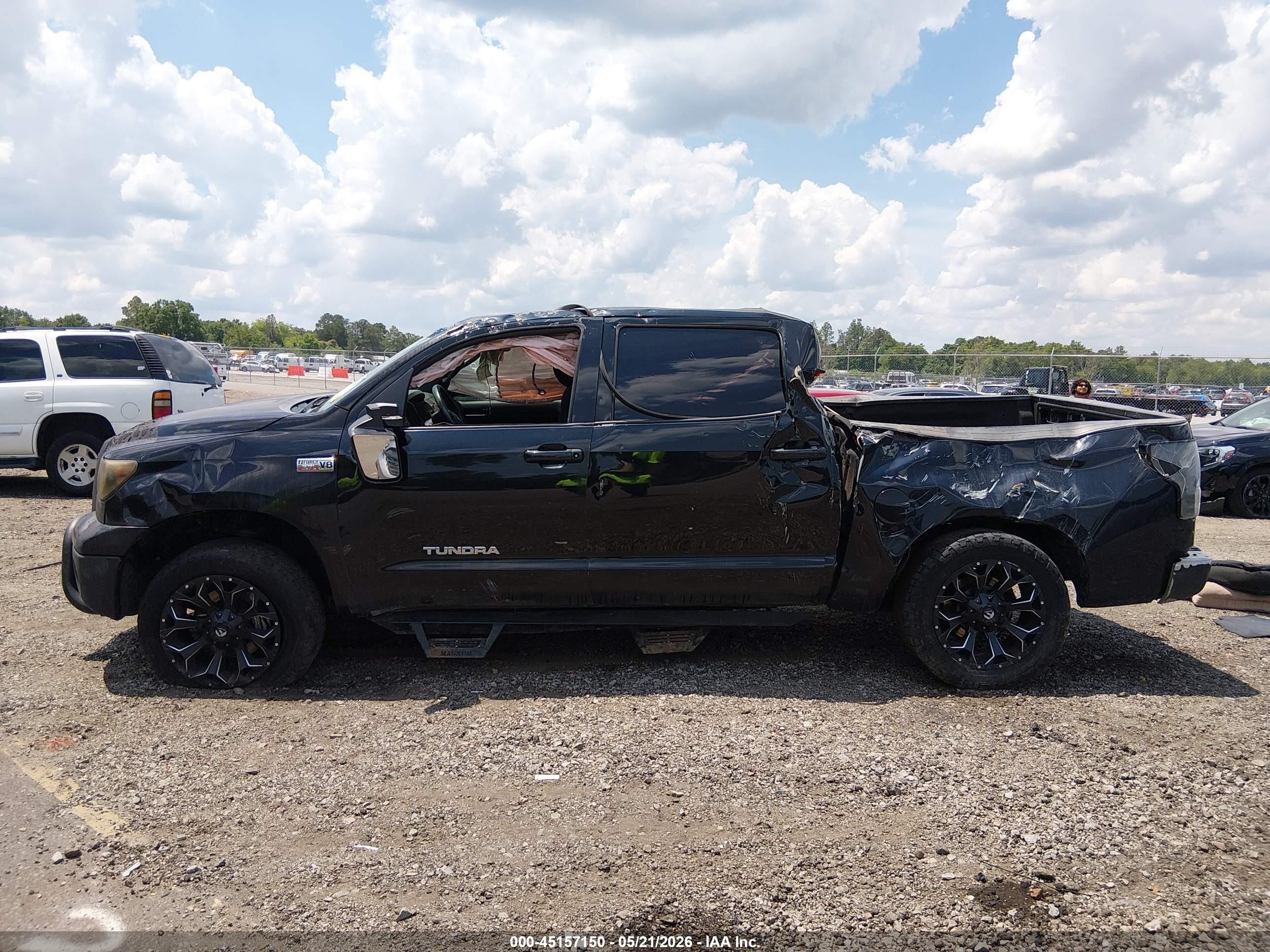 2012 Toyota Tundra Grade 5.7l V8 Black vin: 5TFDW5F10CX211787