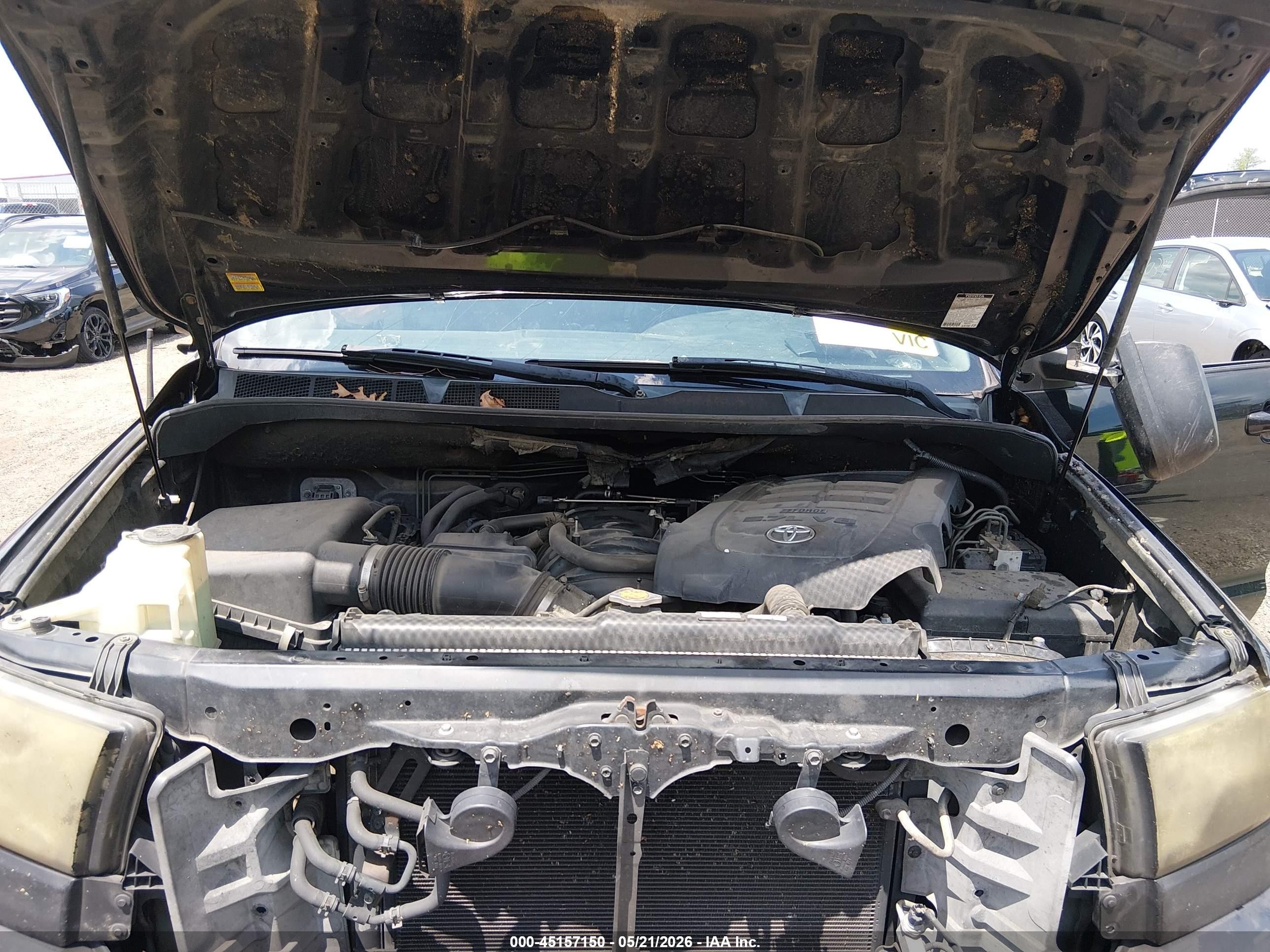 2012 Toyota Tundra Grade 5.7l V8 Black vin: 5TFDW5F10CX211787