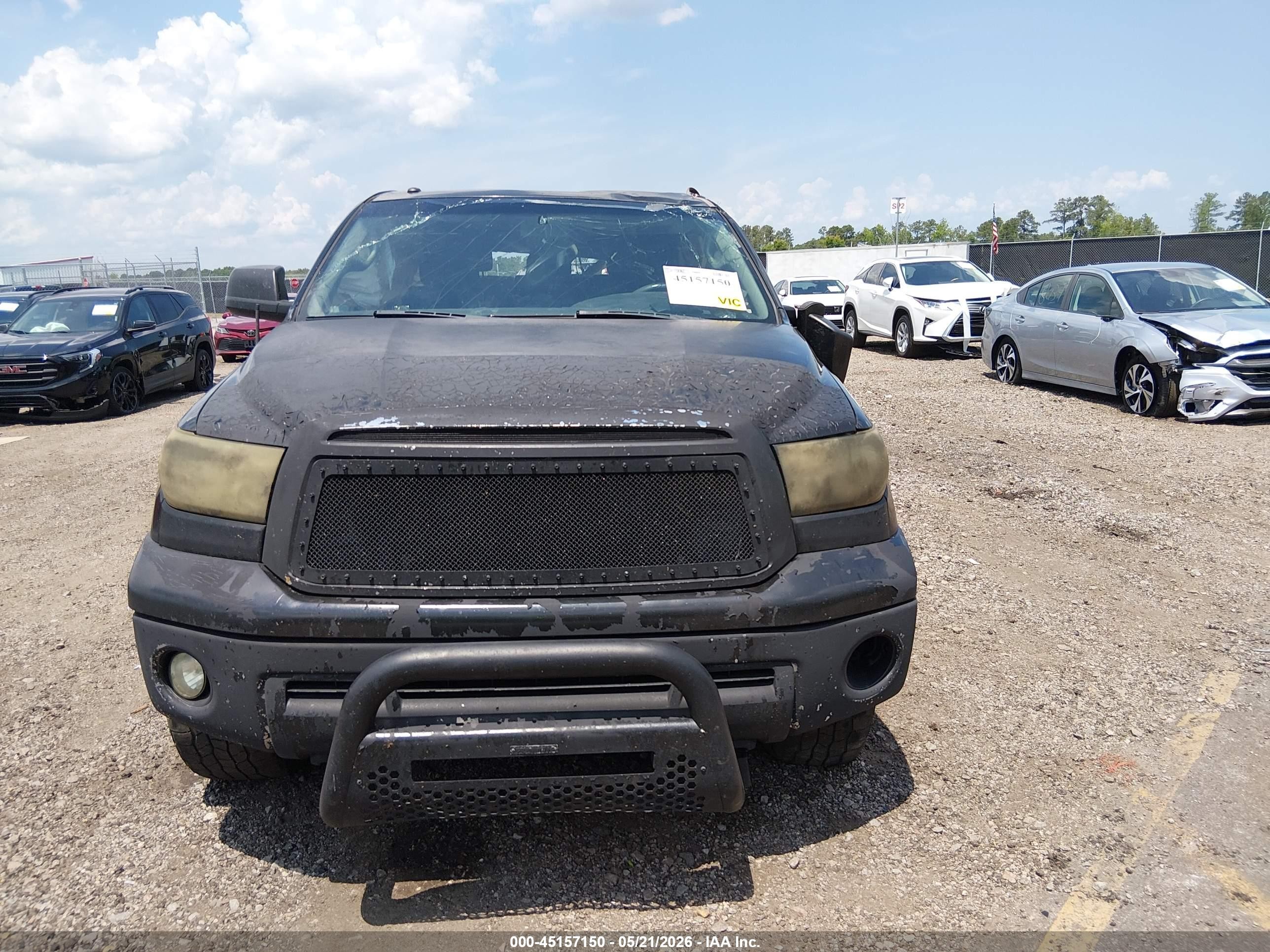 2012 Toyota Tundra Grade 5.7l V8 Black vin: 5TFDW5F10CX211787