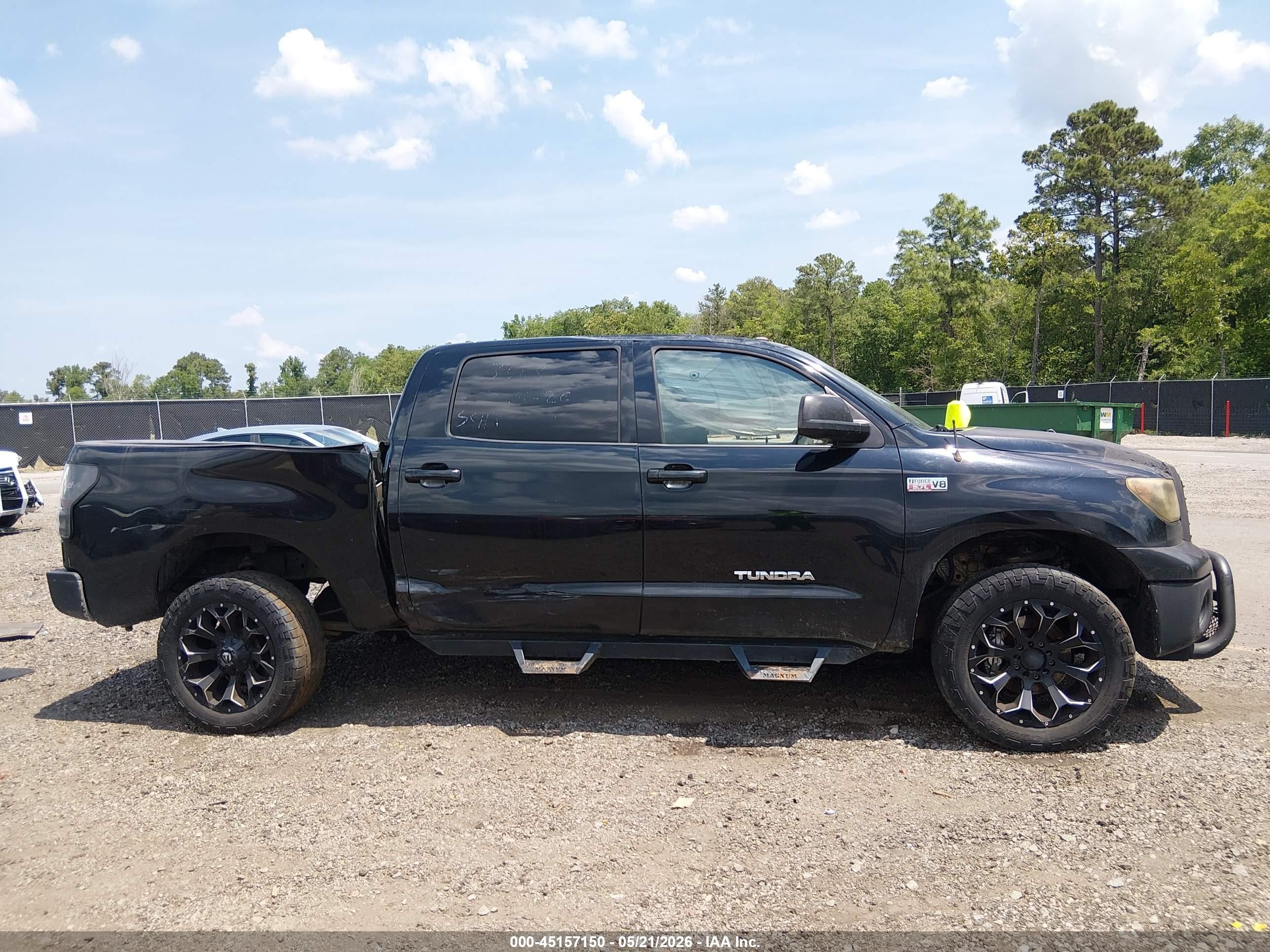 2012 Toyota Tundra Grade 5.7l V8 Black vin: 5TFDW5F10CX211787