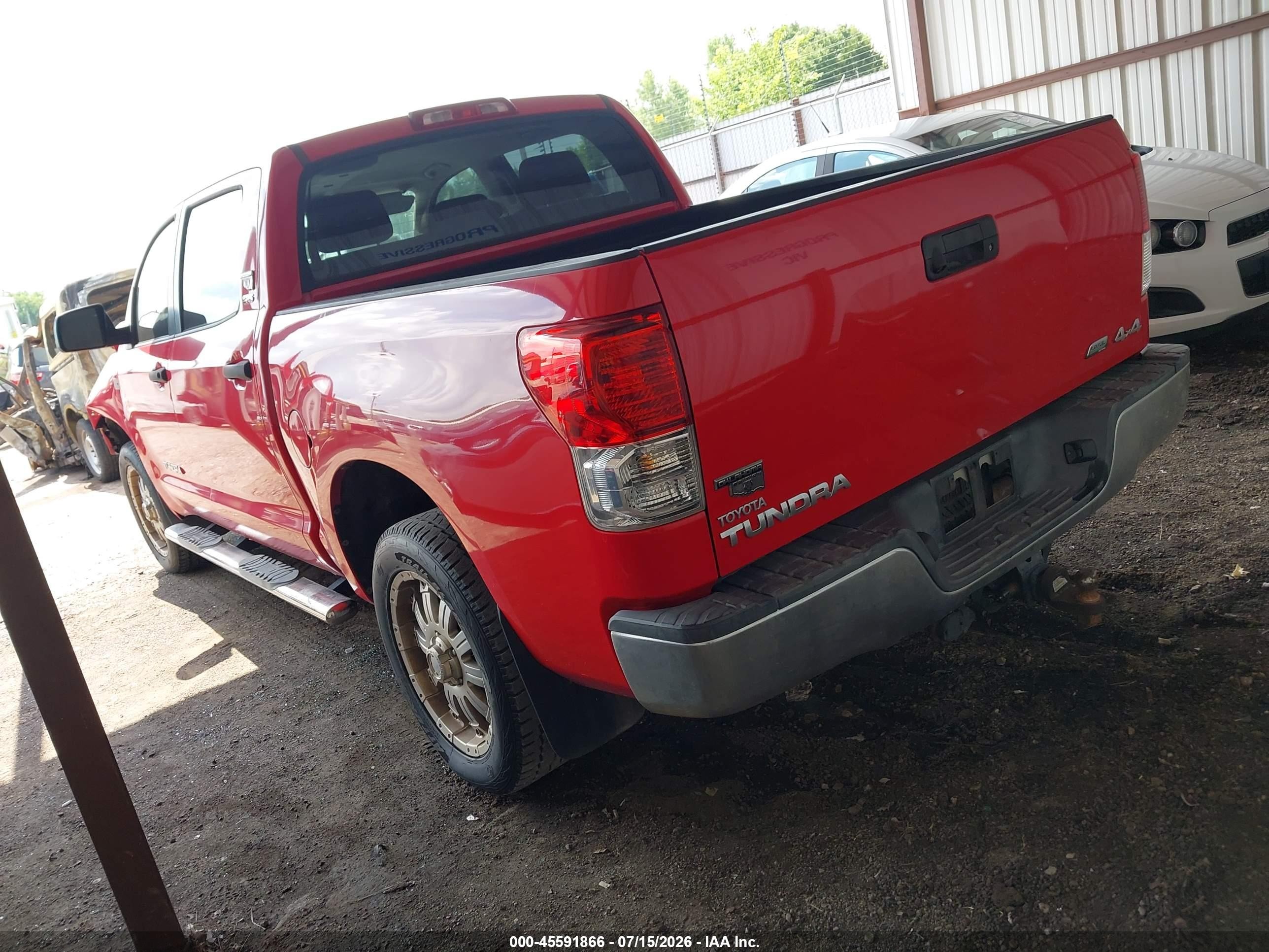2012 Toyota Tundra Grade 5.7l V8 Красный vin: 5TFDW5F10CX259872
