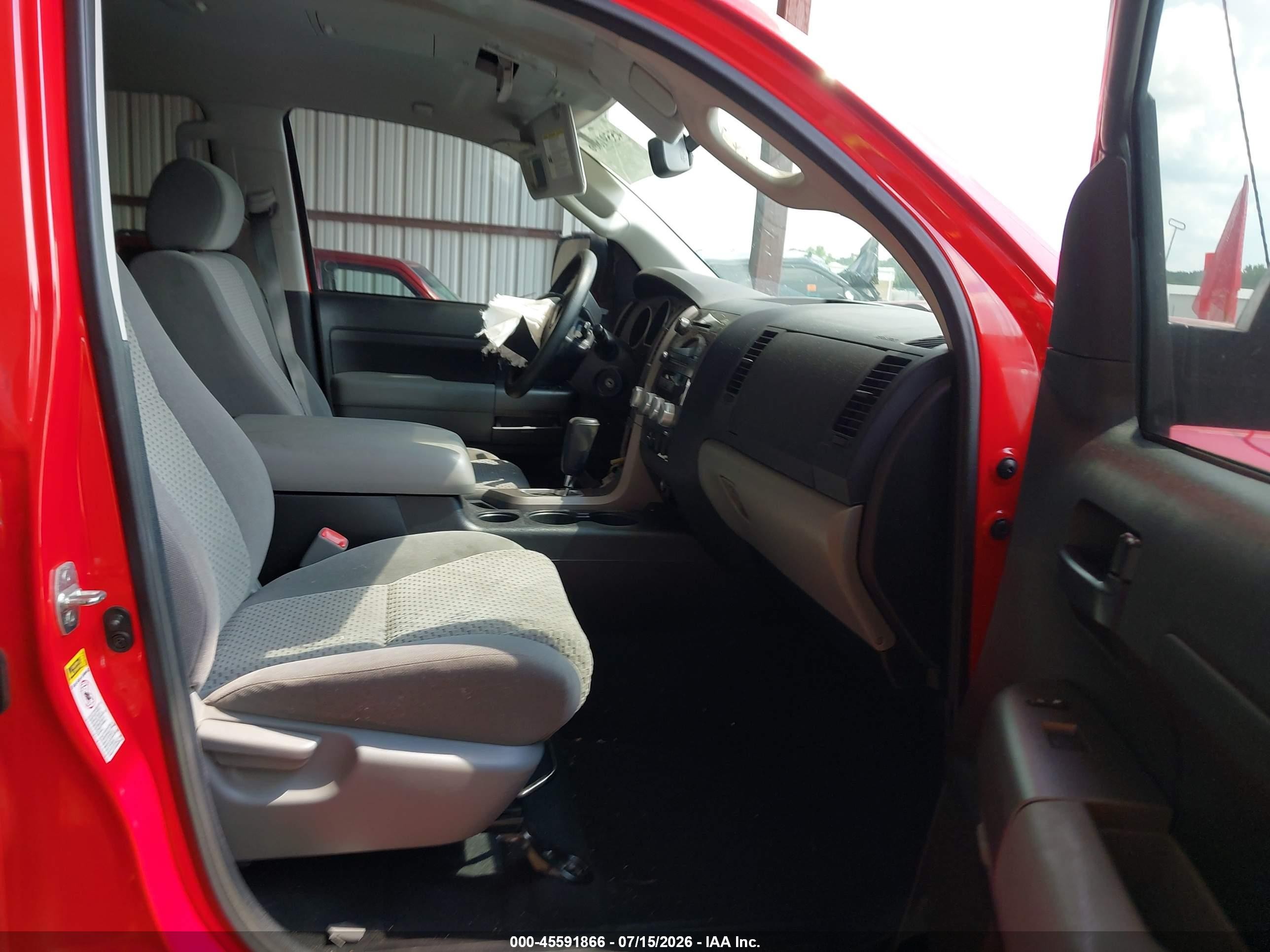 2012 Toyota Tundra Grade 5.7l V8 Красный vin: 5TFDW5F10CX259872