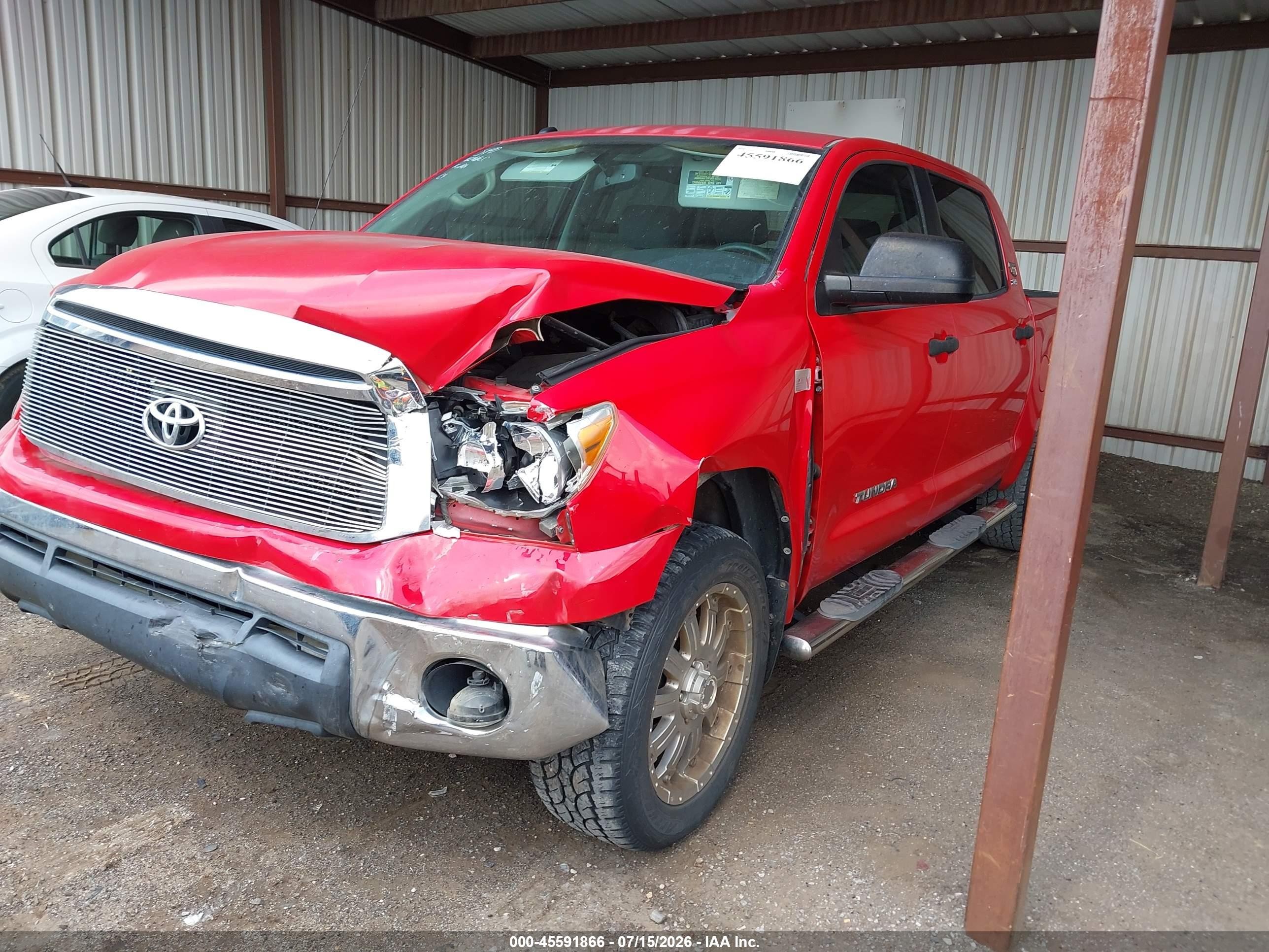 2012 Toyota Tundra Grade 5.7l V8 Красный vin: 5TFDW5F10CX259872
