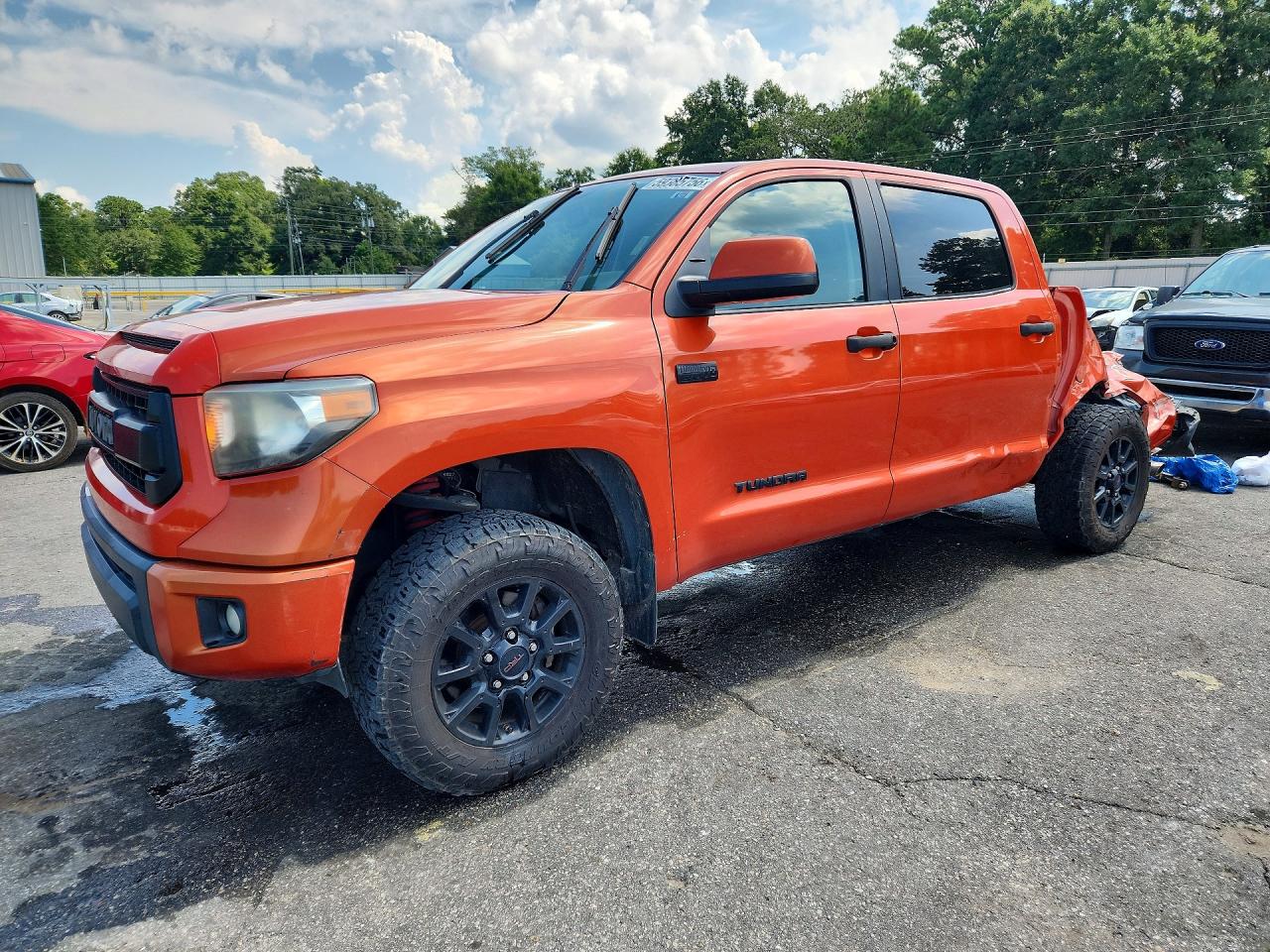 2015 Toyota Tundra Trd Pro Orange vin: 5TFDW5F10FX465326