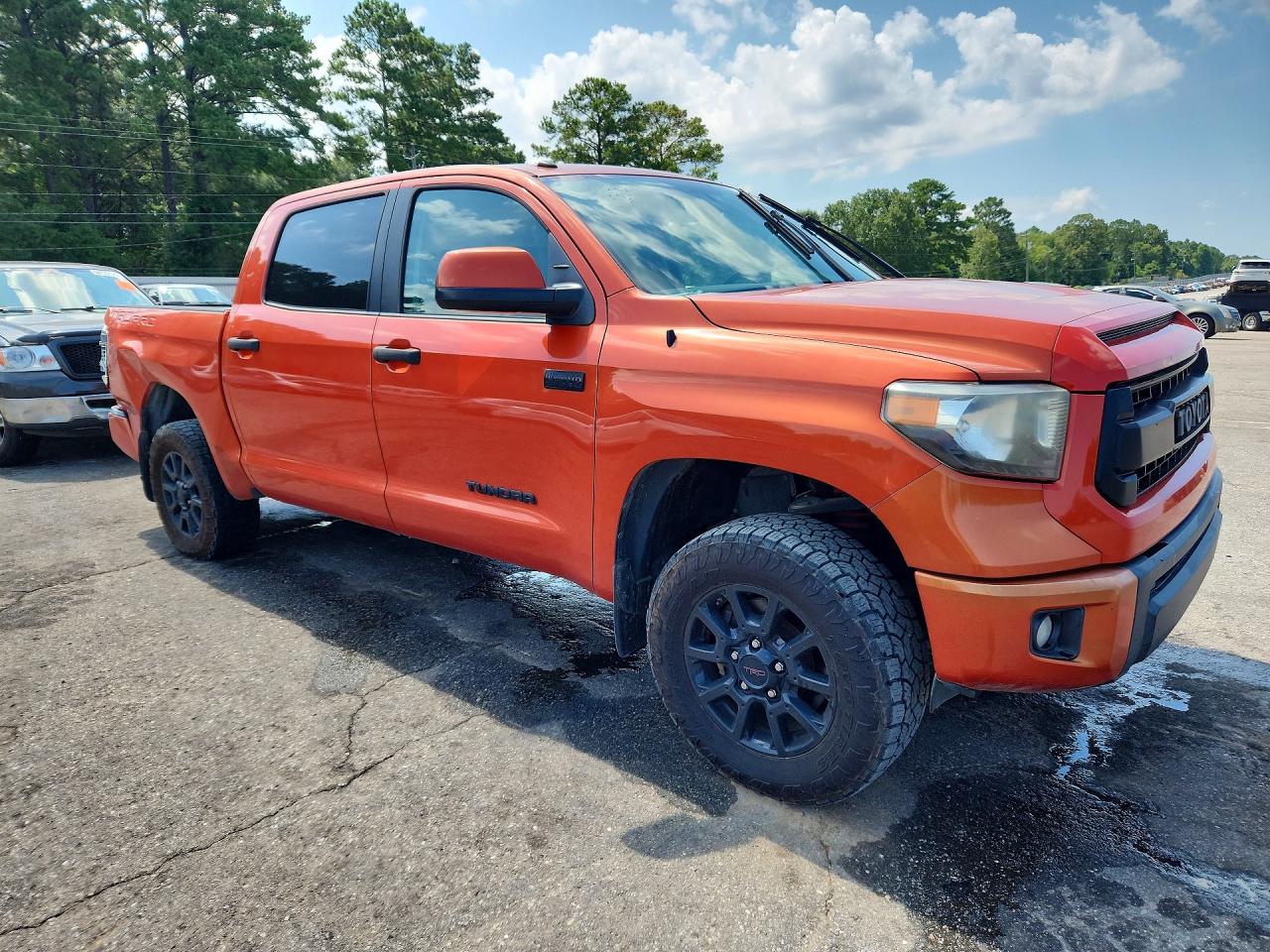 2015 Toyota Tundra Trd Pro Orange vin: 5TFDW5F10FX465326