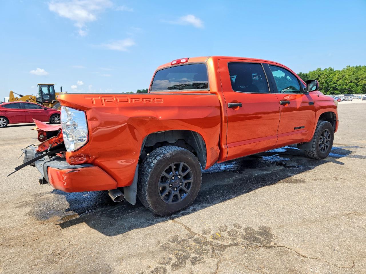 2015 Toyota Tundra Trd Pro Orange vin: 5TFDW5F10FX465326