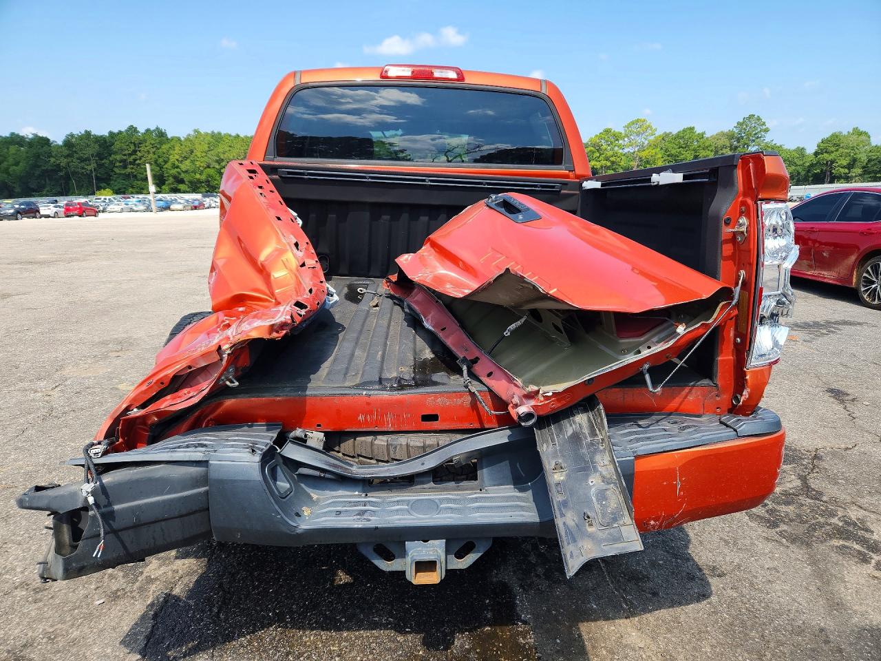 2015 Toyota Tundra Trd Pro Orange vin: 5TFDW5F10FX465326