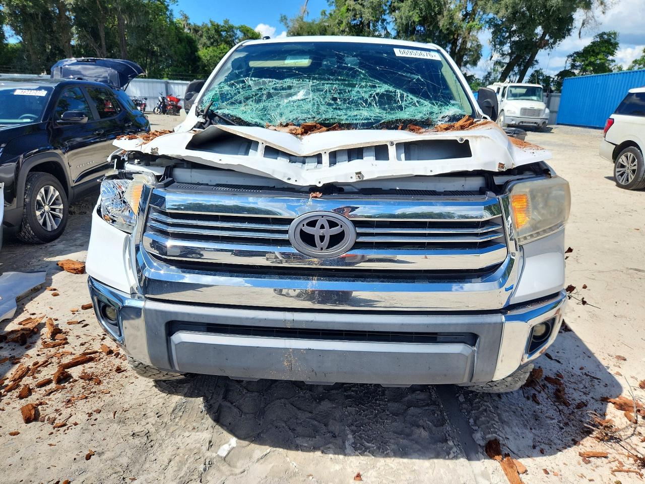 2015 Toyota Tundra Sr5 White vin: 5TFDW5F10FX482336