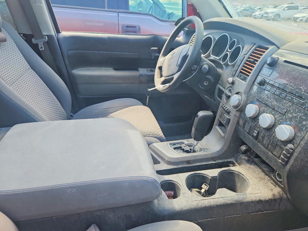 2010 Toyota Tundra Crewmax Sr5 Red vin: 5TFDW5F11AX122226