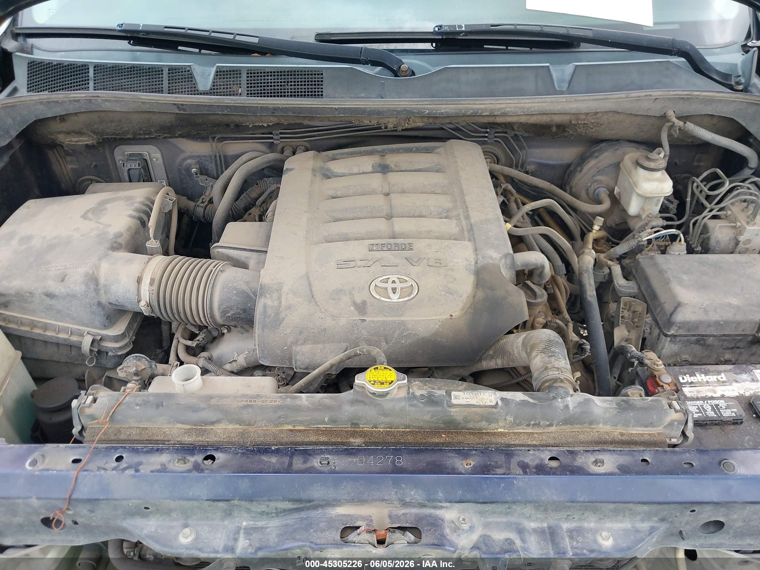 2012 Toyota Tundra Grade 5.7l V8 Navy vin: 5TFDW5F11CX262733