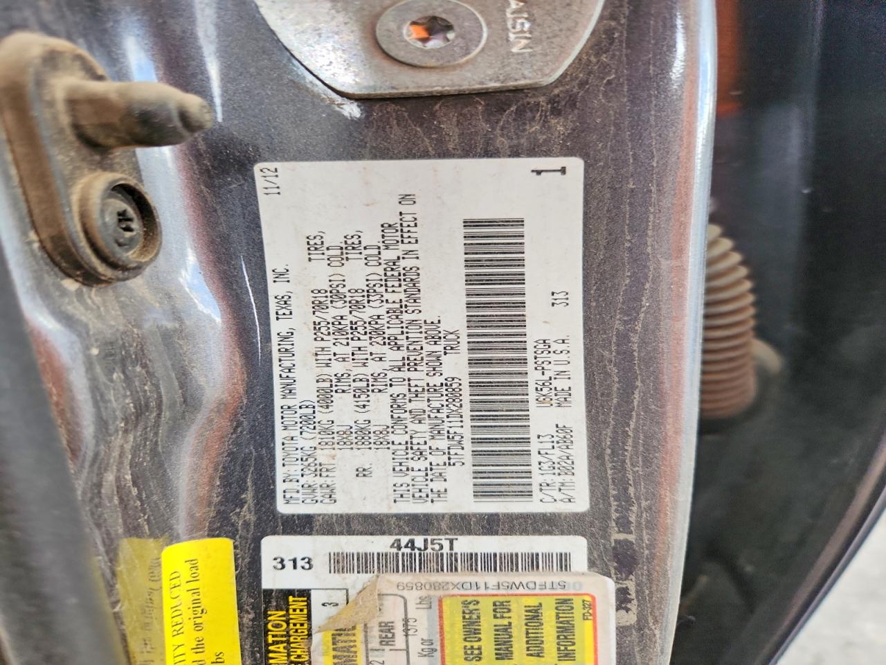 2013 Toyota Tundra Crewmax Sr5 Gray vin: 5TFDW5F11DX280859