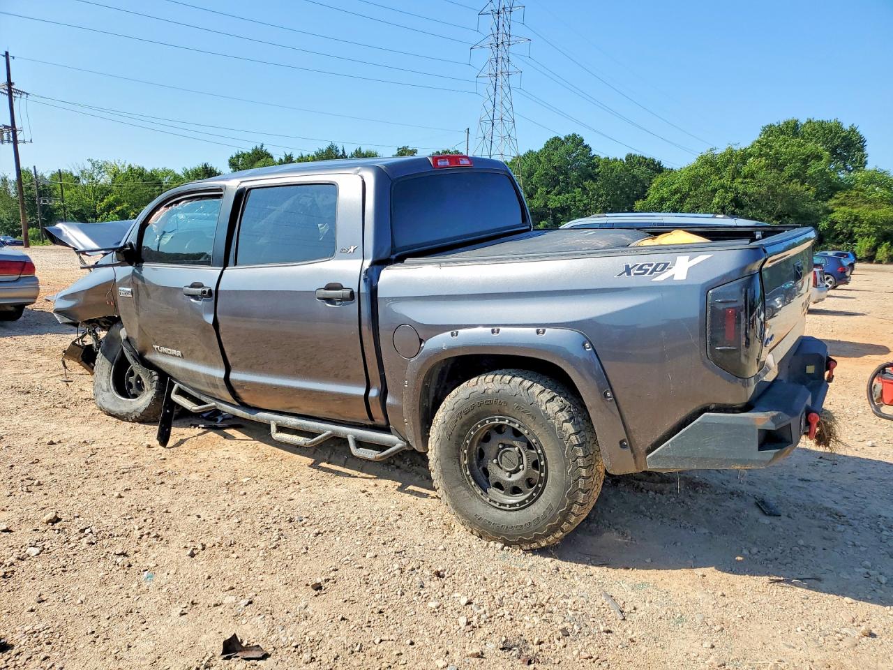 2014 Toyota Tundra Crewmax Sr5 Gray vin: 5TFDW5F11EX387640