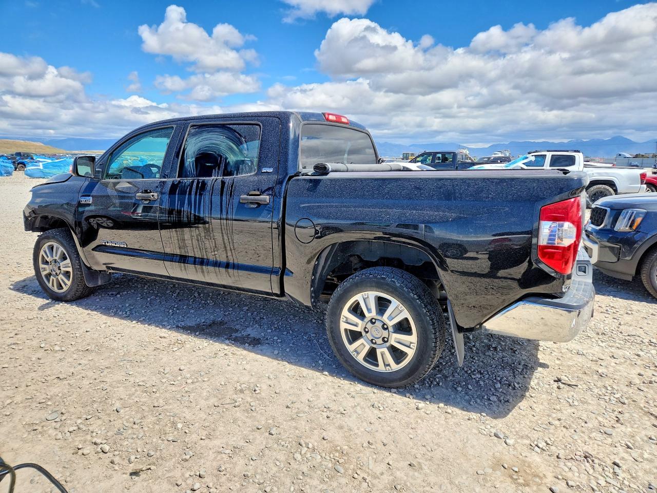 2014 Toyota Tundra Crewmax Sr5 Black vin: 5TFDW5F11EX388075