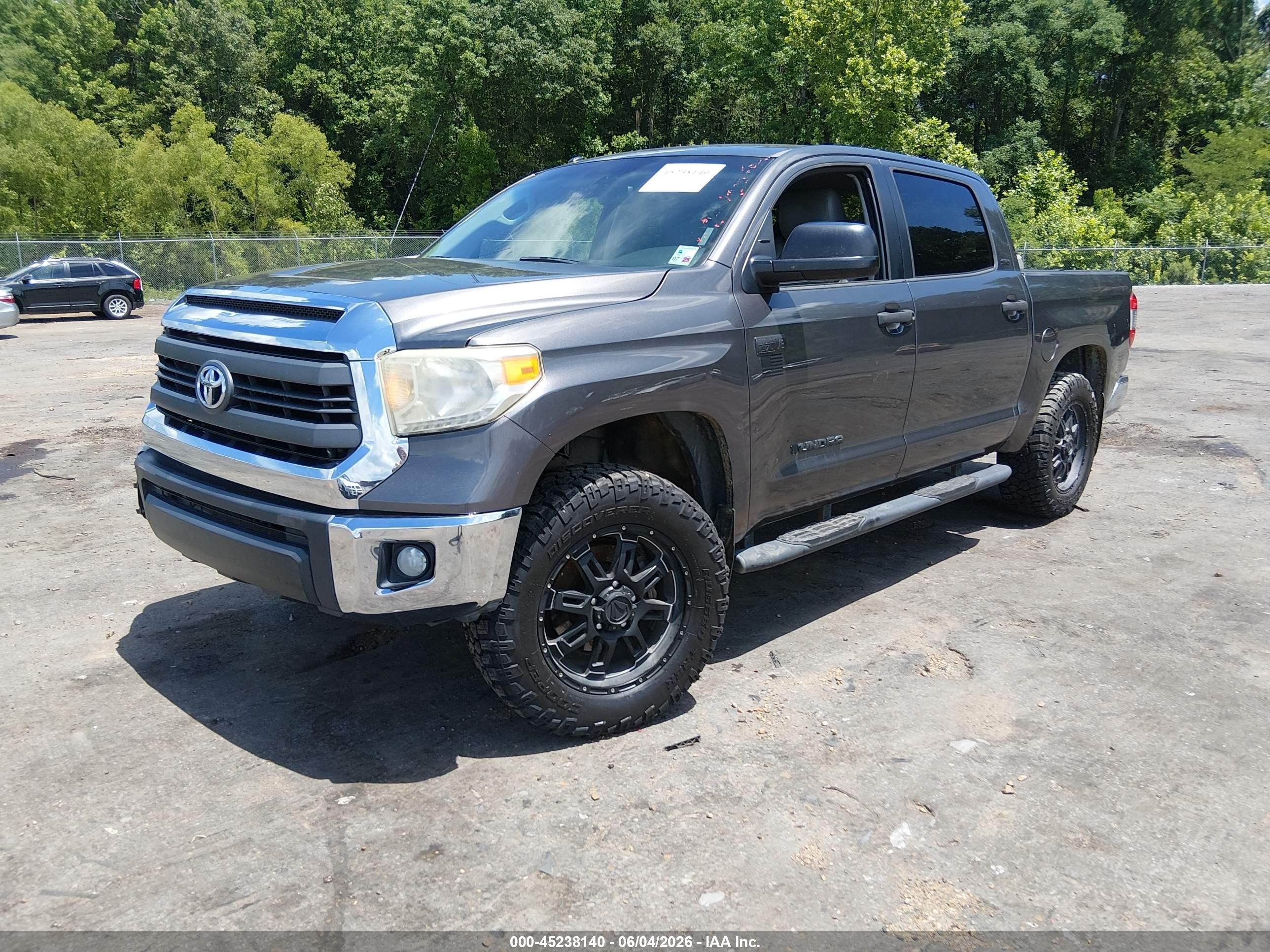 2014 Toyota Tundra Sr5 5.7l V8 Gray vin: 5TFDW5F11EX392546