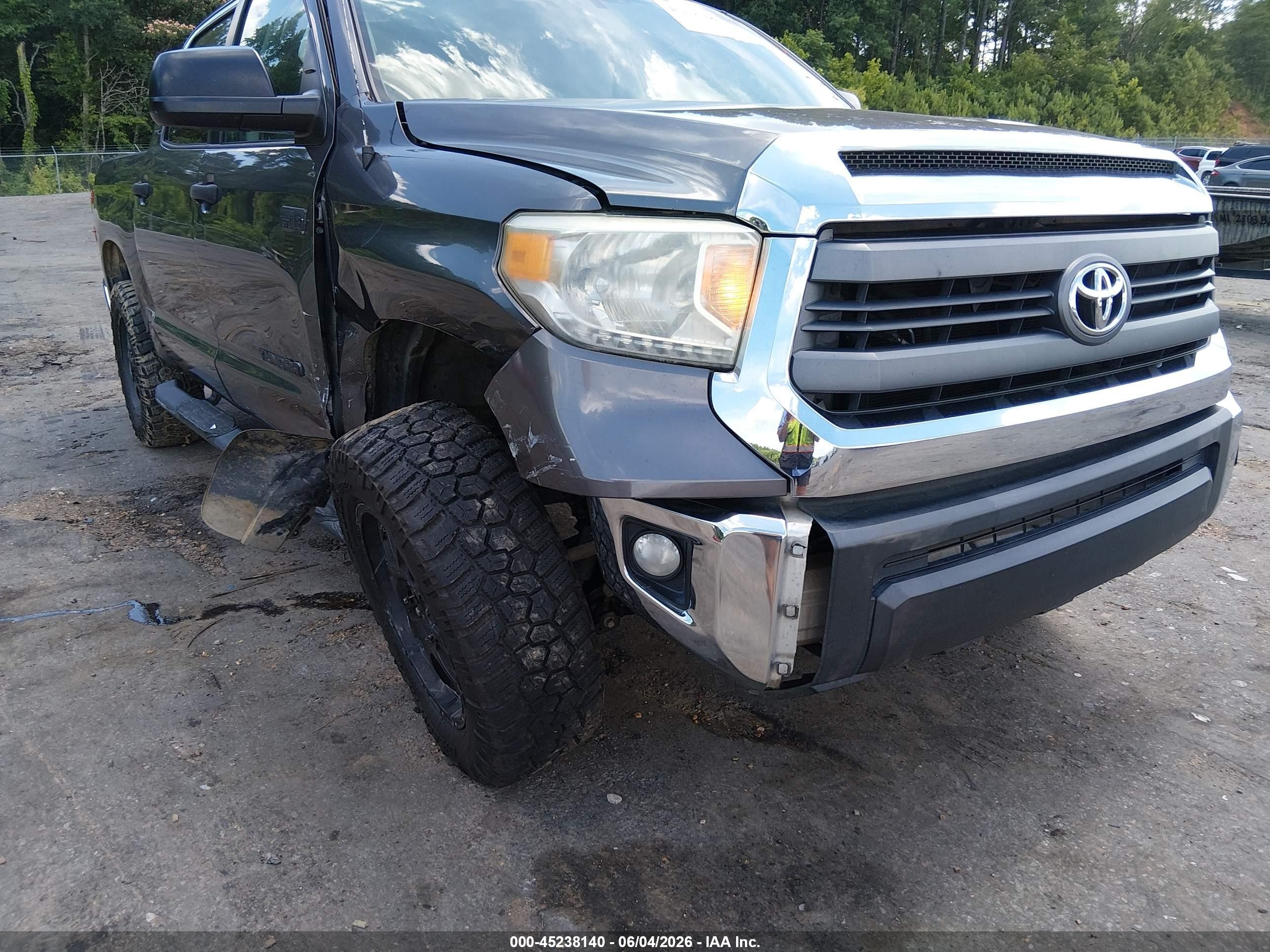 2014 Toyota Tundra Sr5 5.7l V8 Gray vin: 5TFDW5F11EX392546