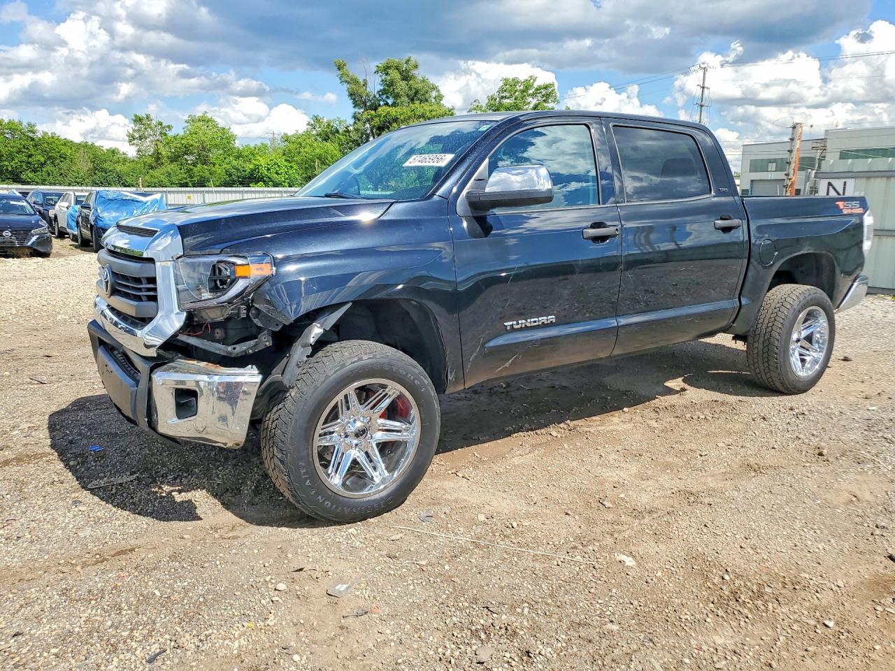 2014 Toyota Tundra Crewmax Sr5 Black vin: 5TFDW5F12EX323610