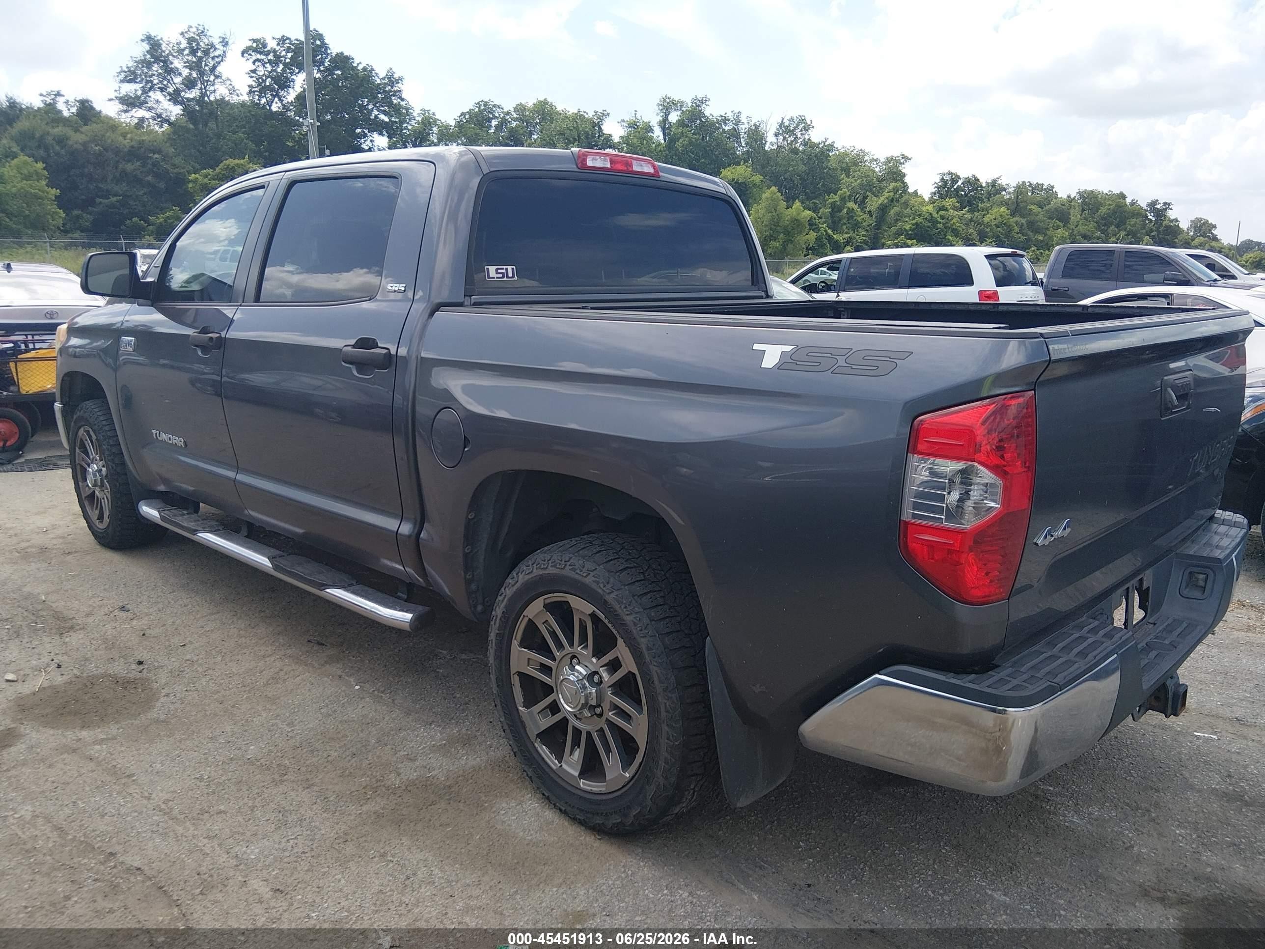 2014 Toyota Tundra Sr5 5.7l V8 Gray vin: 5TFDW5F12EX369986