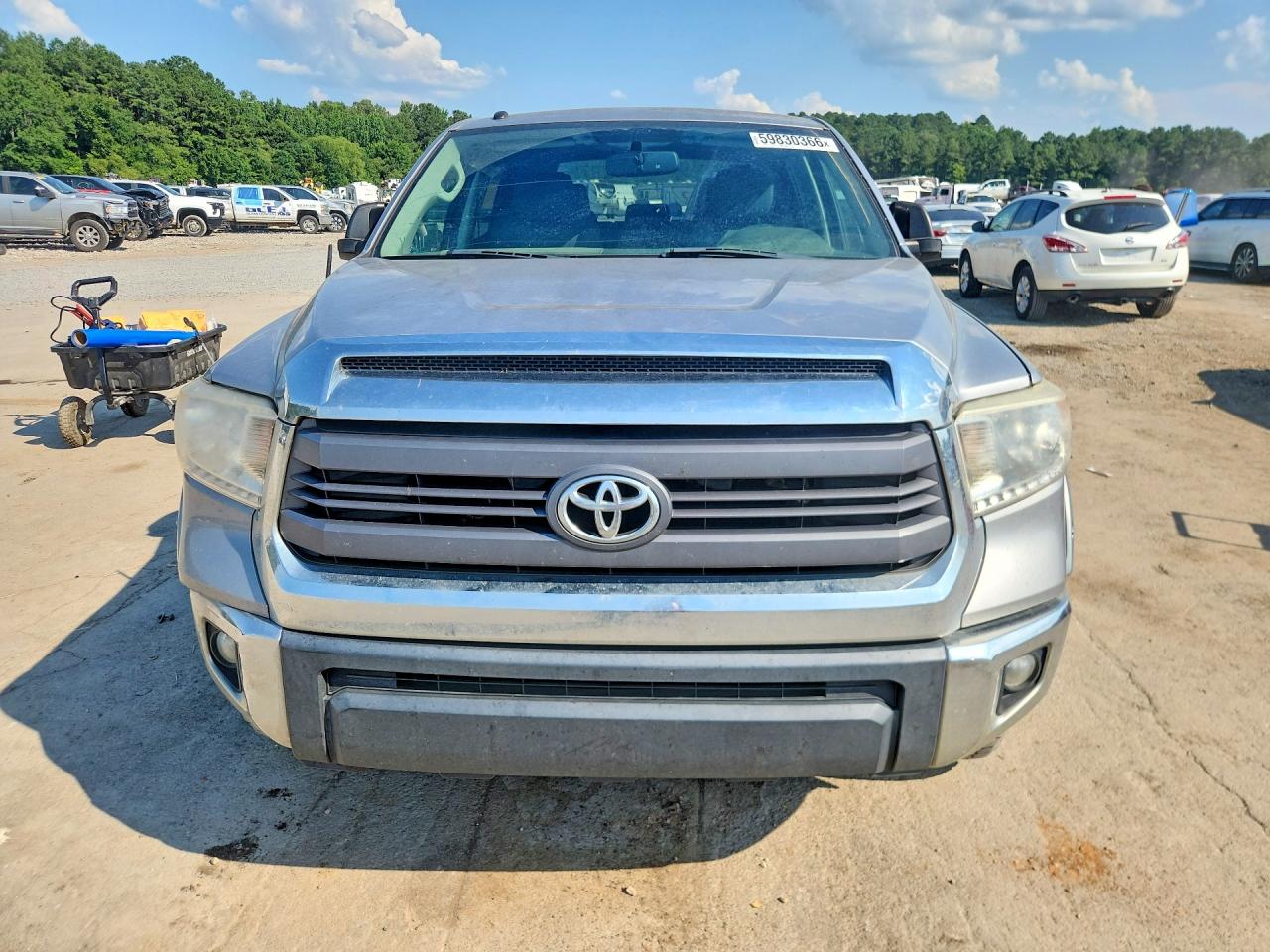 2015 Toyota Tundra Sr5 Silver vin: 5TFDW5F12FX477350