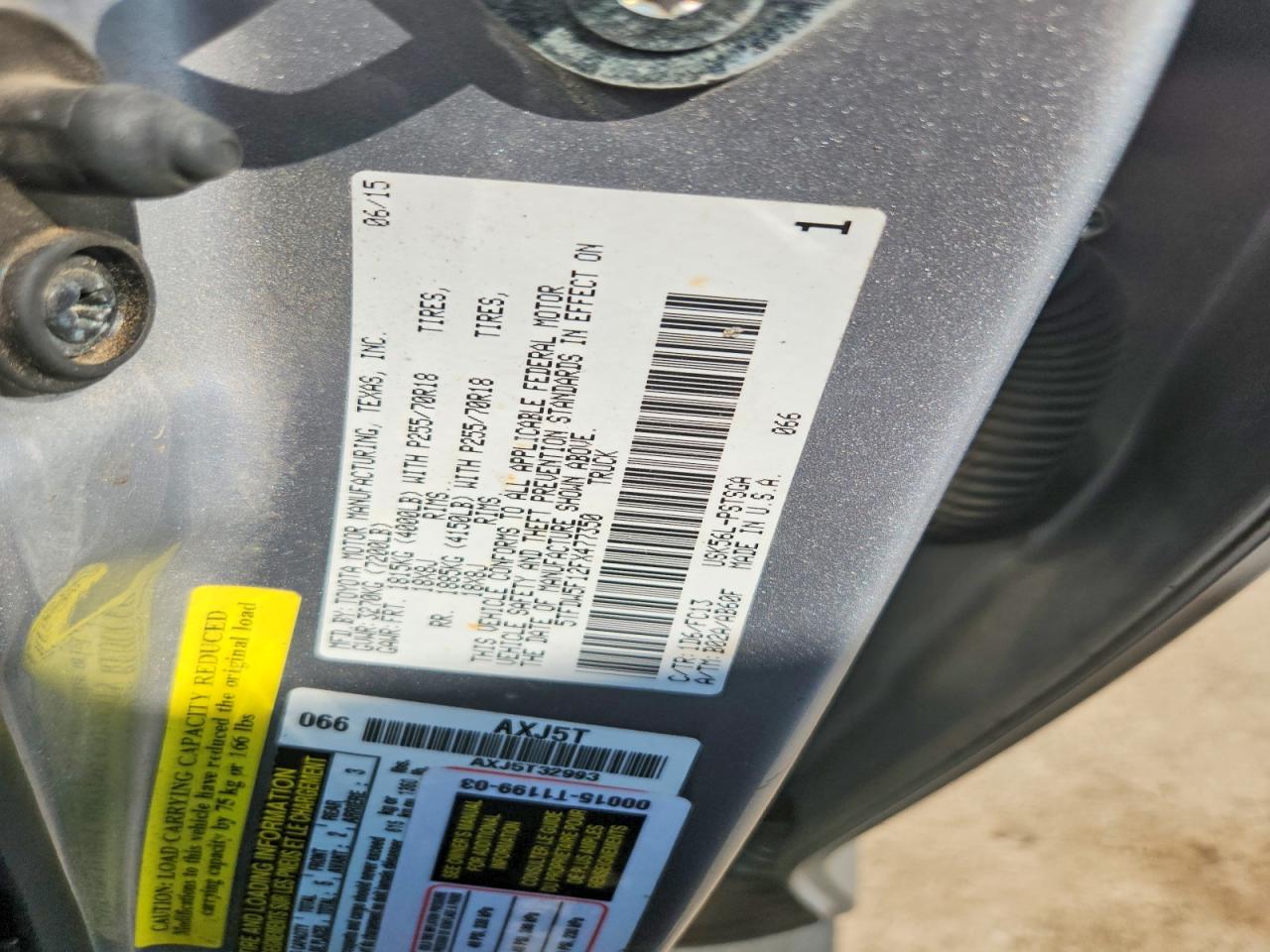 2015 Toyota Tundra Sr5 Silver vin: 5TFDW5F12FX477350