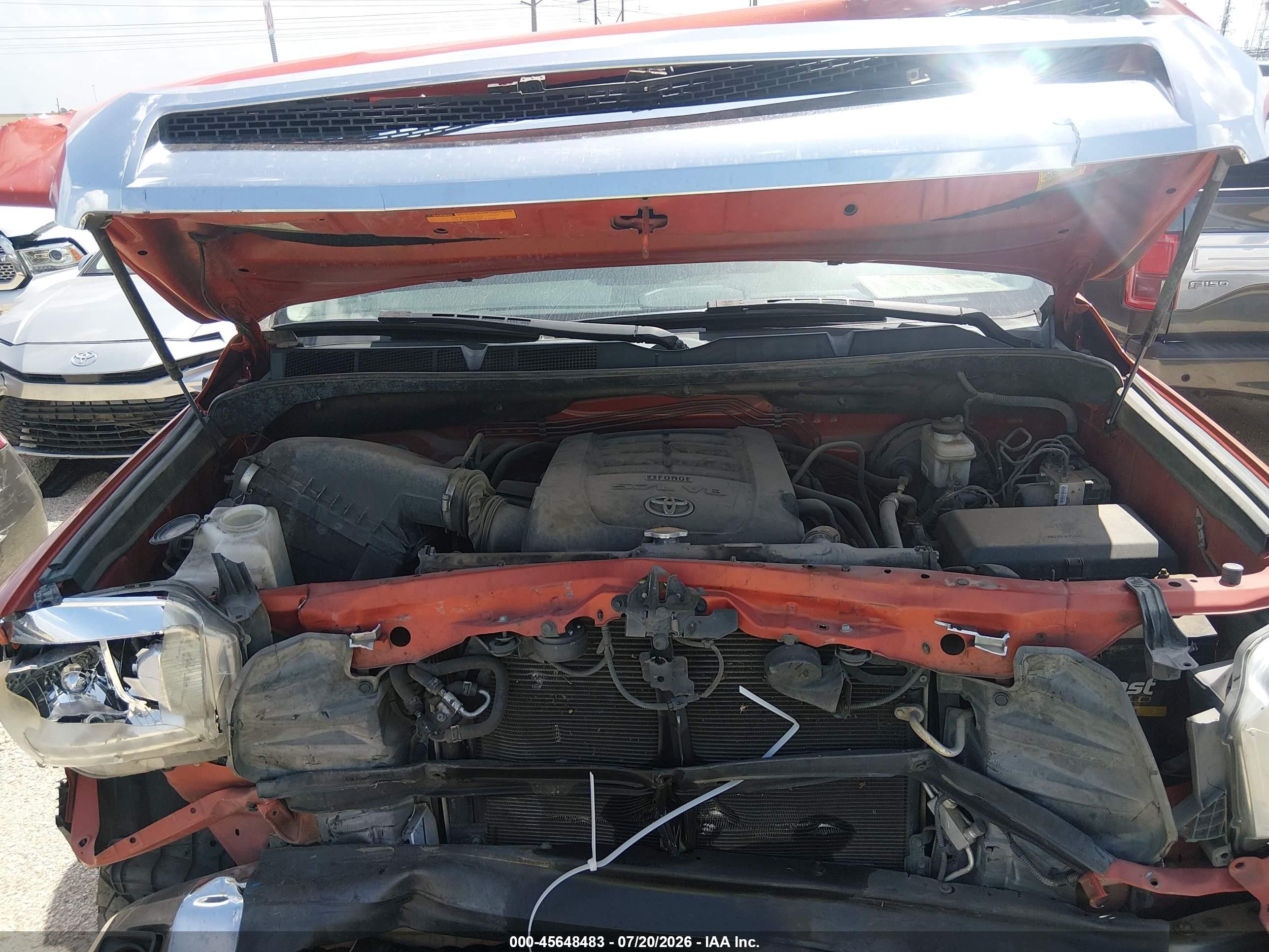 2017 Toyota Tundra Sr5 5.7l V8 Оранжевый vin: 5TFDW5F12HX593862