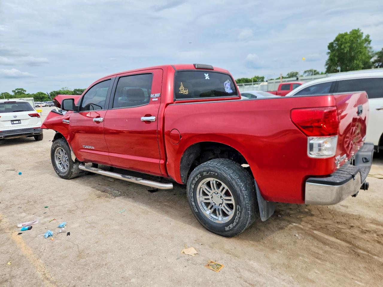 2011 Toyota Tundra Crewmax Sr5 Красный vin: 5TFDW5F13BX164169