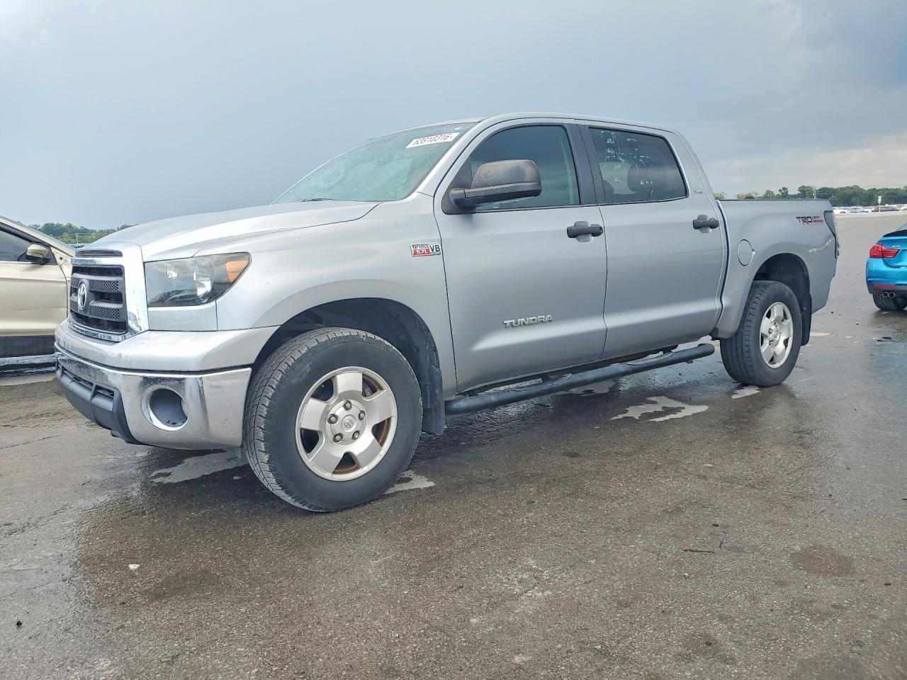 2013 Toyota Tundra Crewmax Sr5 Silver vin: 5TFDW5F13DX320908