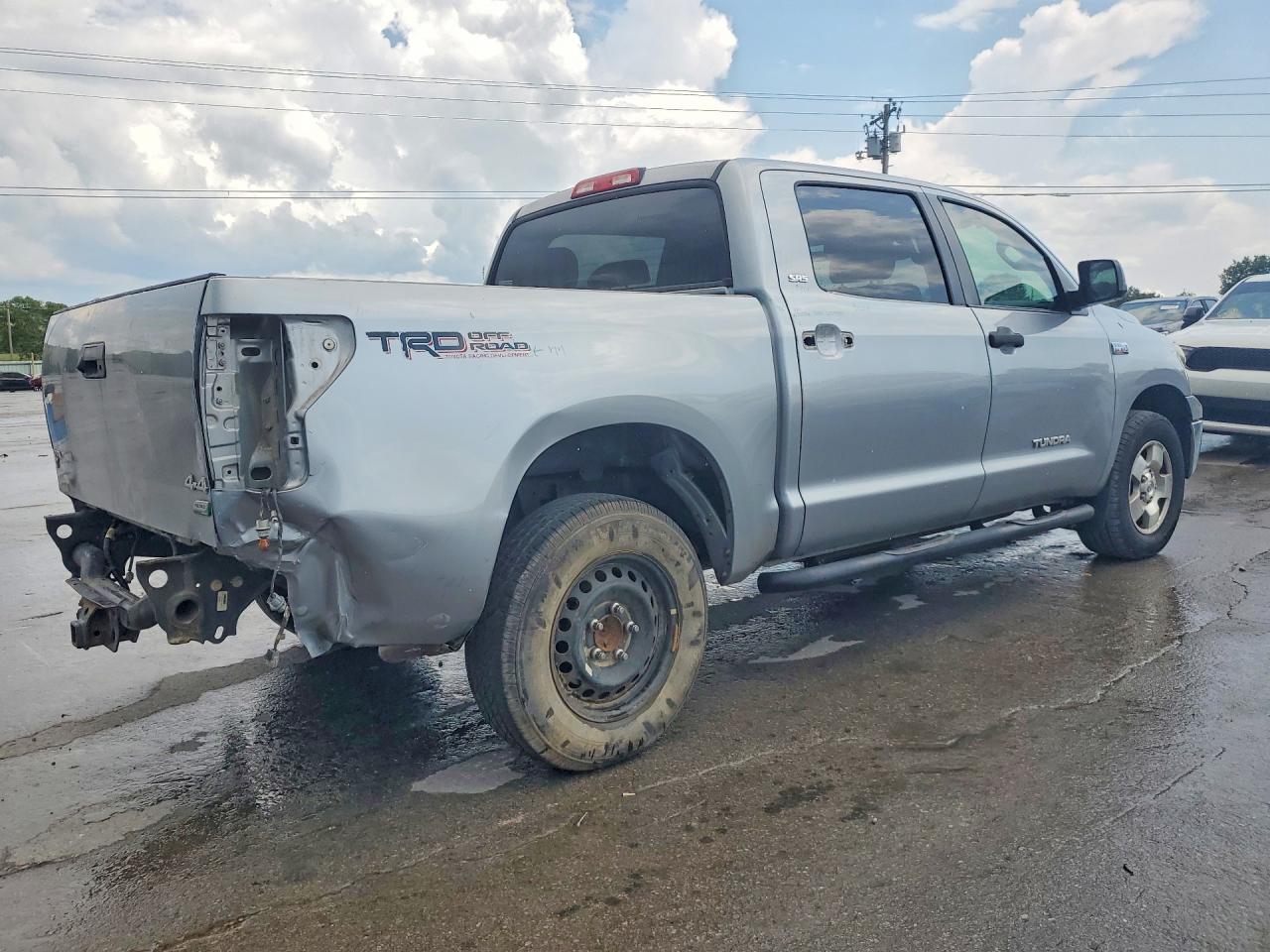 2013 Toyota Tundra Crewmax Sr5 Silver vin: 5TFDW5F13DX320908