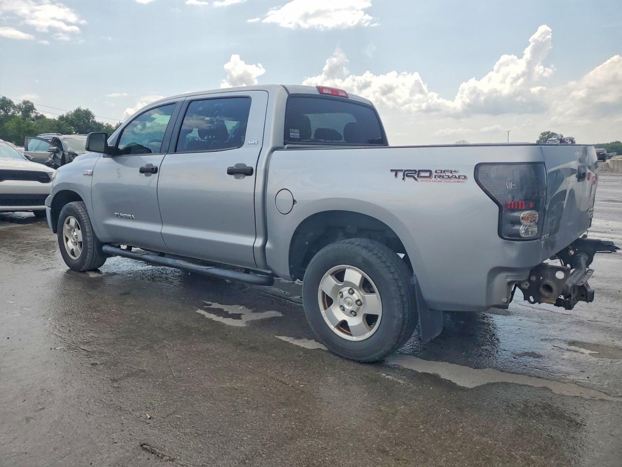 2013 Toyota Tundra Crewmax Sr5 Silver vin: 5TFDW5F13DX320908