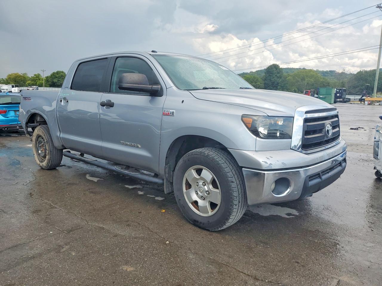 2013 Toyota Tundra Crewmax Sr5 Silver vin: 5TFDW5F13DX320908