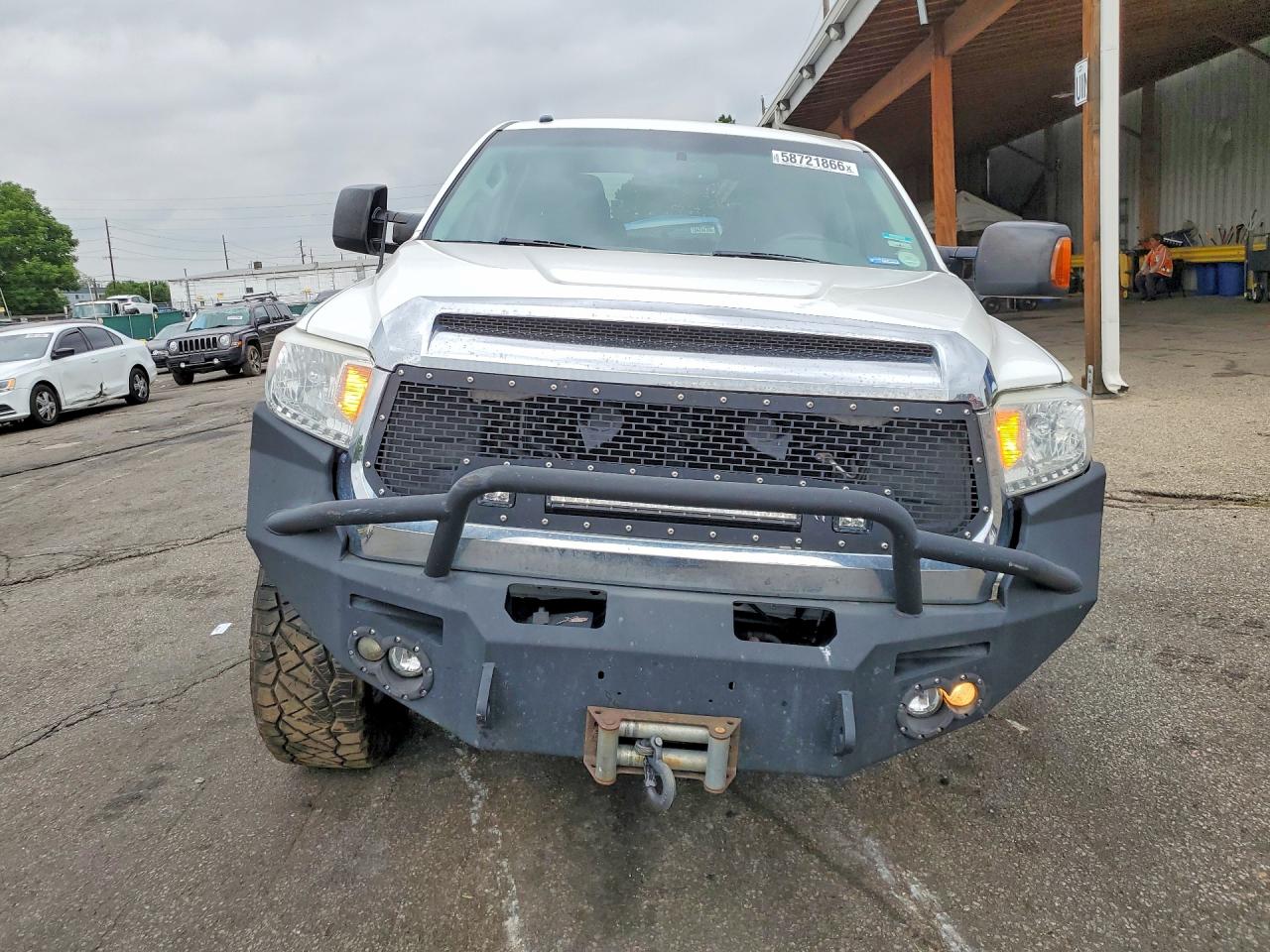 2014 Toyota Tundra Crewmax Sr5 Белый vin: 5TFDW5F13EX374176