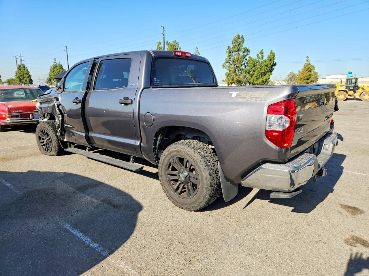 2014 Toyota Tundra Crewmax Sr5 Gray vin: 5TFDW5F13EX389826