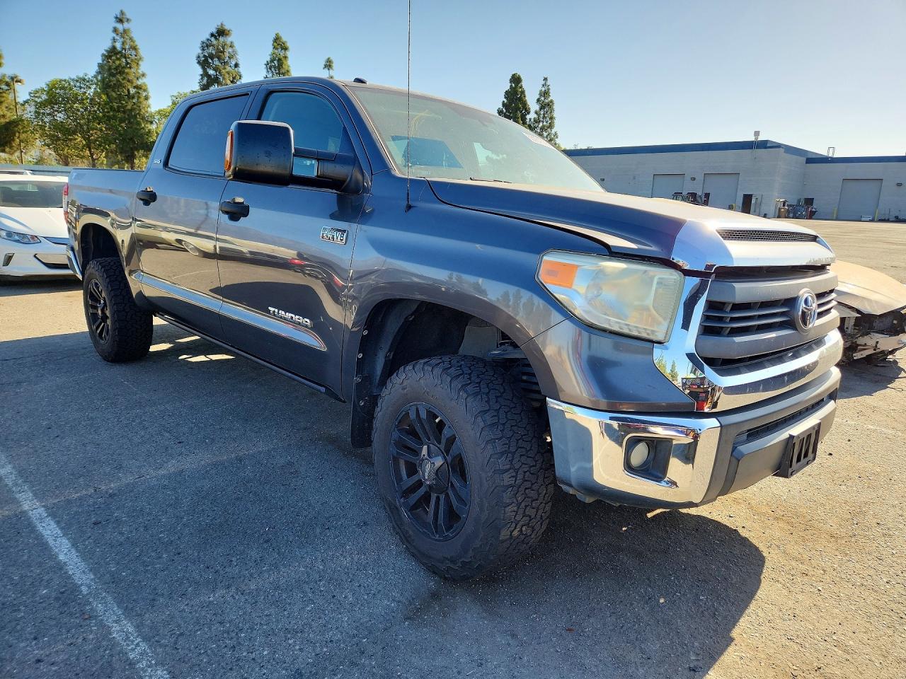 2014 Toyota Tundra Crewmax Sr5 Gray vin: 5TFDW5F13EX389826